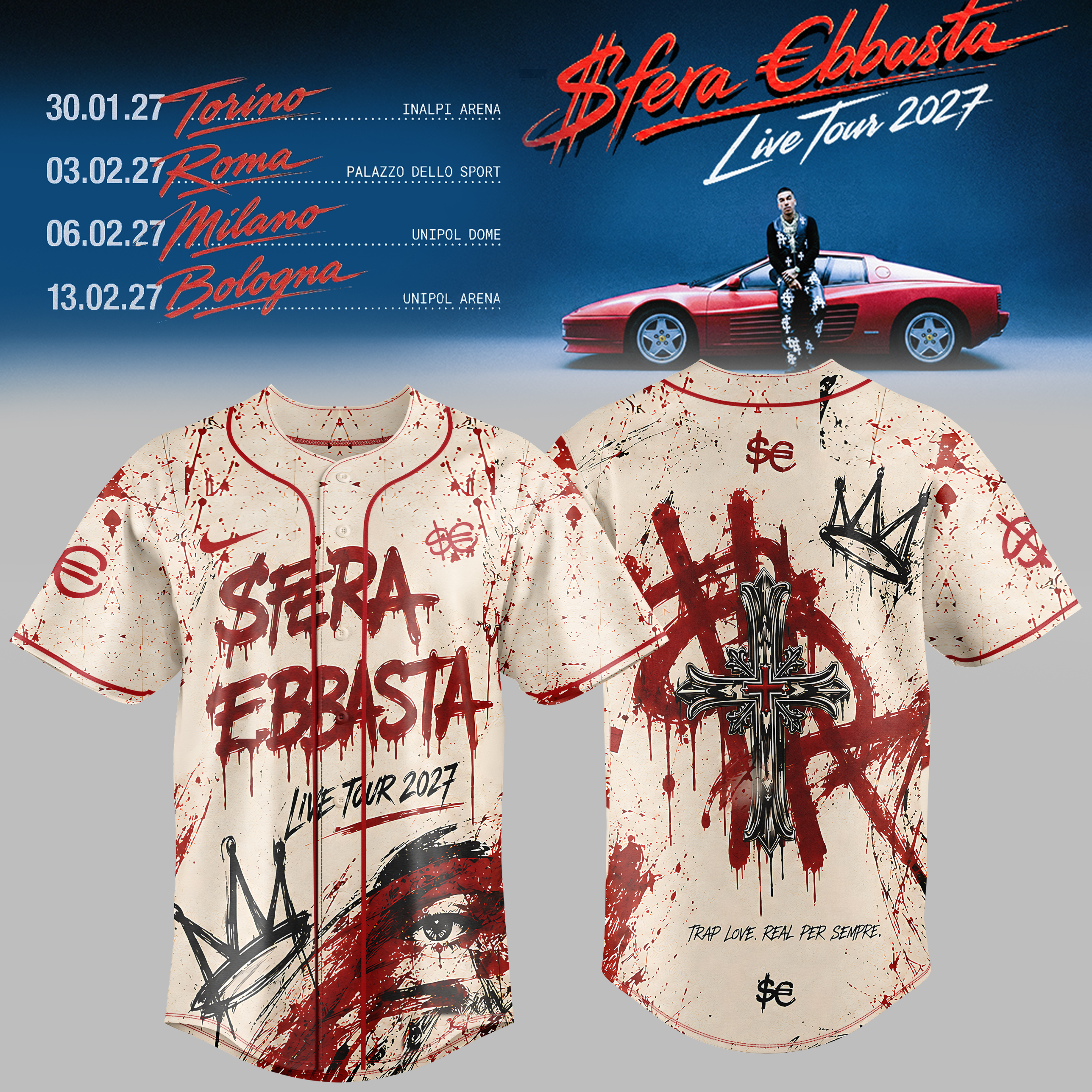 Sfera Ebbasta Limited Tour Jersey Collection