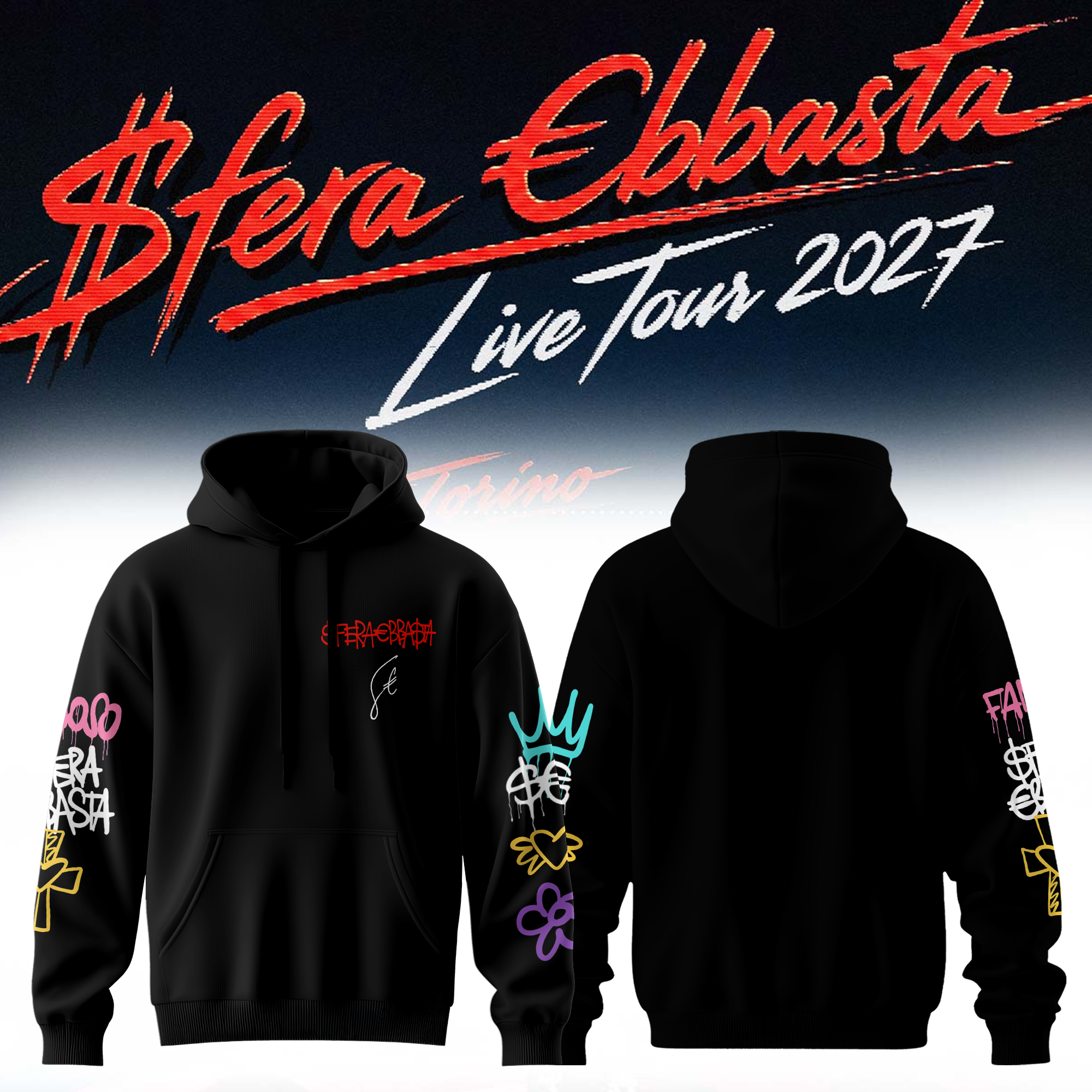 Sfera Ebbasta Live Tour 2027 Collector Edition Hoodie
