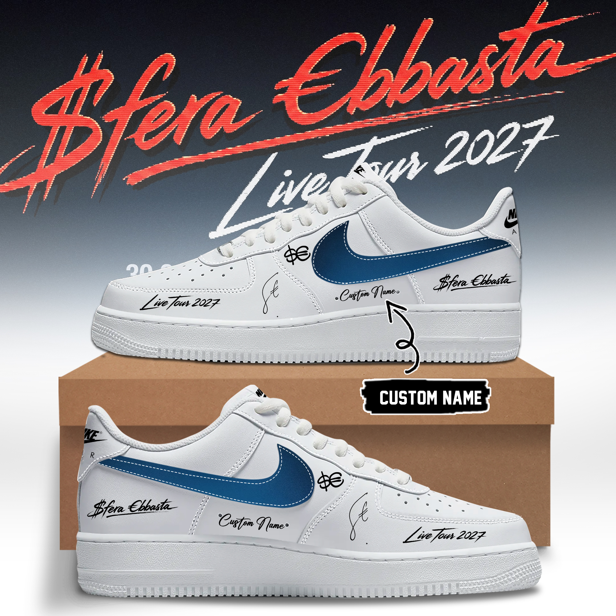Sfera Ebbasta Live Tour 2027 Collector Lifestyle Sneakers