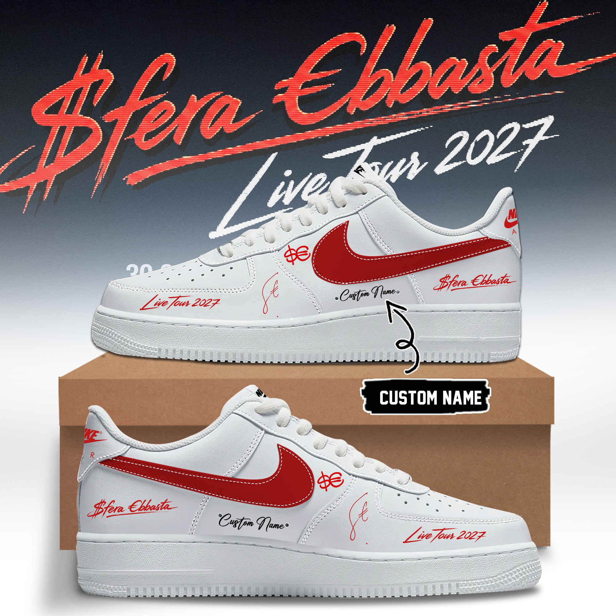 Sfera Ebbasta Live Tour 2027 Signature Edition Sneakers