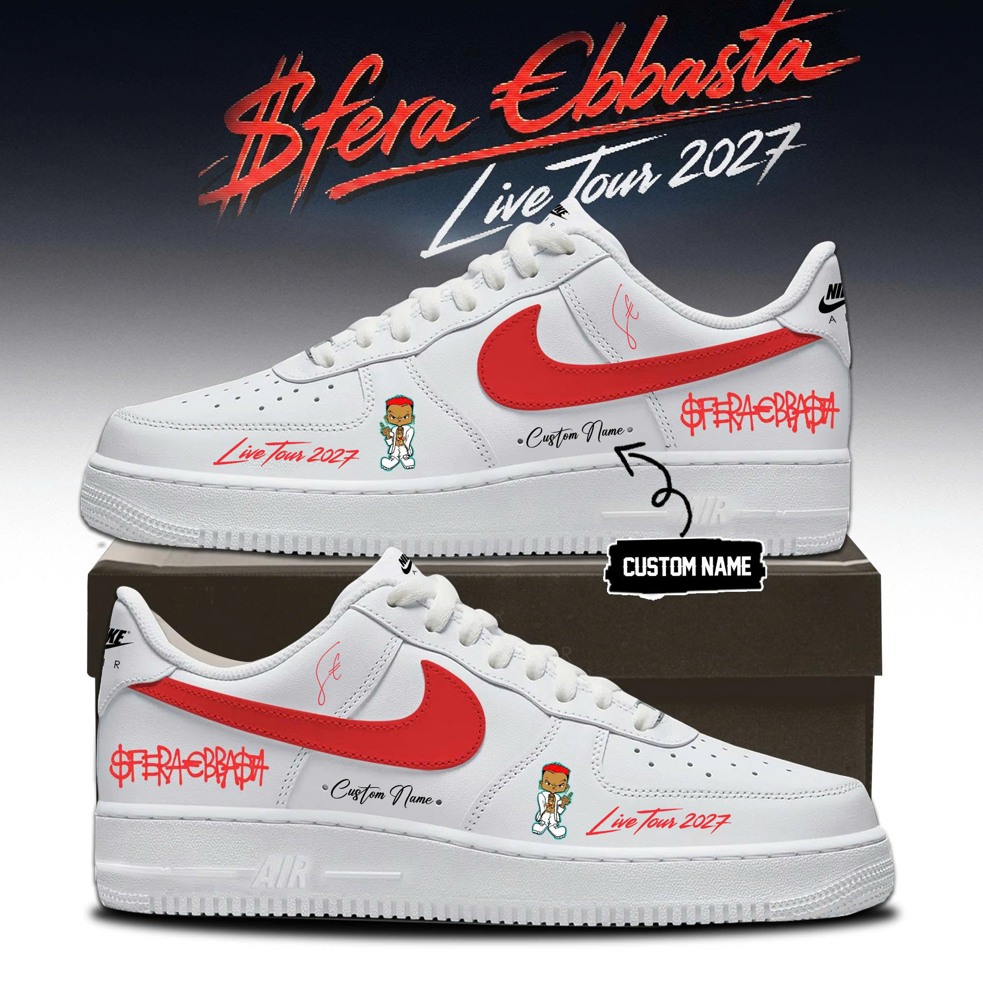 Sfera Ebbasta Live Tour 2027 Urban Lifestyle Sneakers