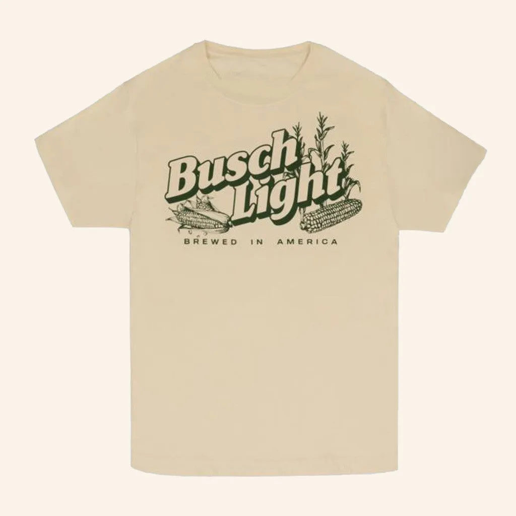 Shop Beer Gear Merch Busch Light Brewed In America TShirt Dad Gifts