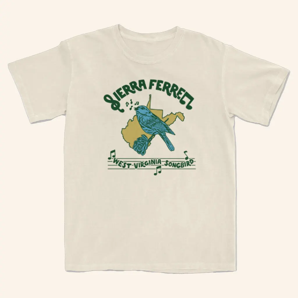 Sierra Ferrell Merch Ivory Songbird TShirt Gifts For Besties