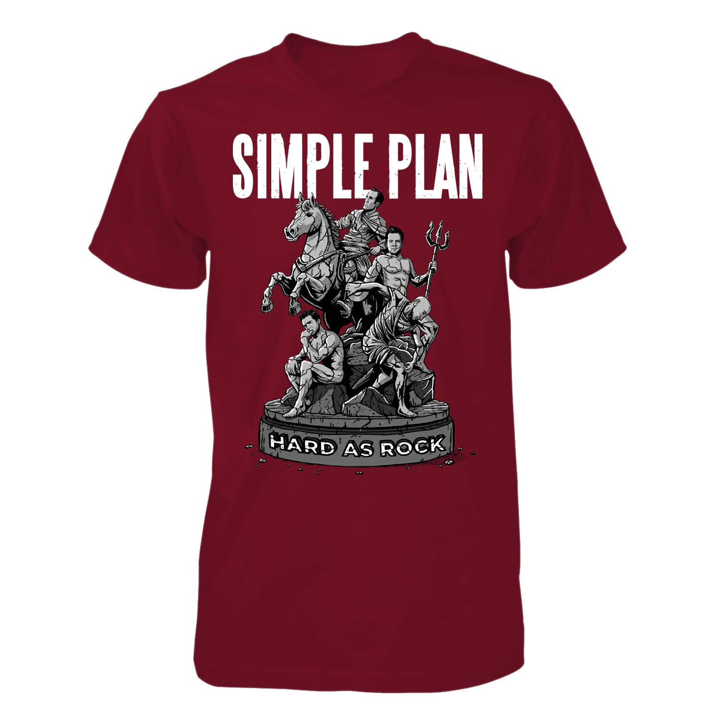 Simple Plan Merch Hard As Rock TShirt Useful Gifts For Husband