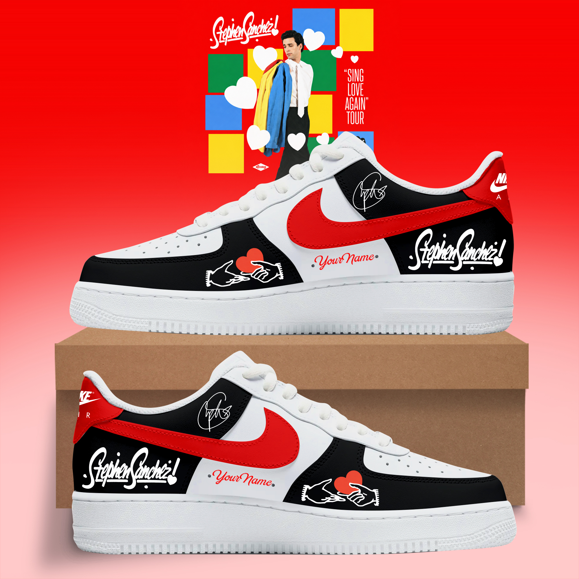 Sing Love Again Tour Premium 3D Custom Swoosh Sneakers