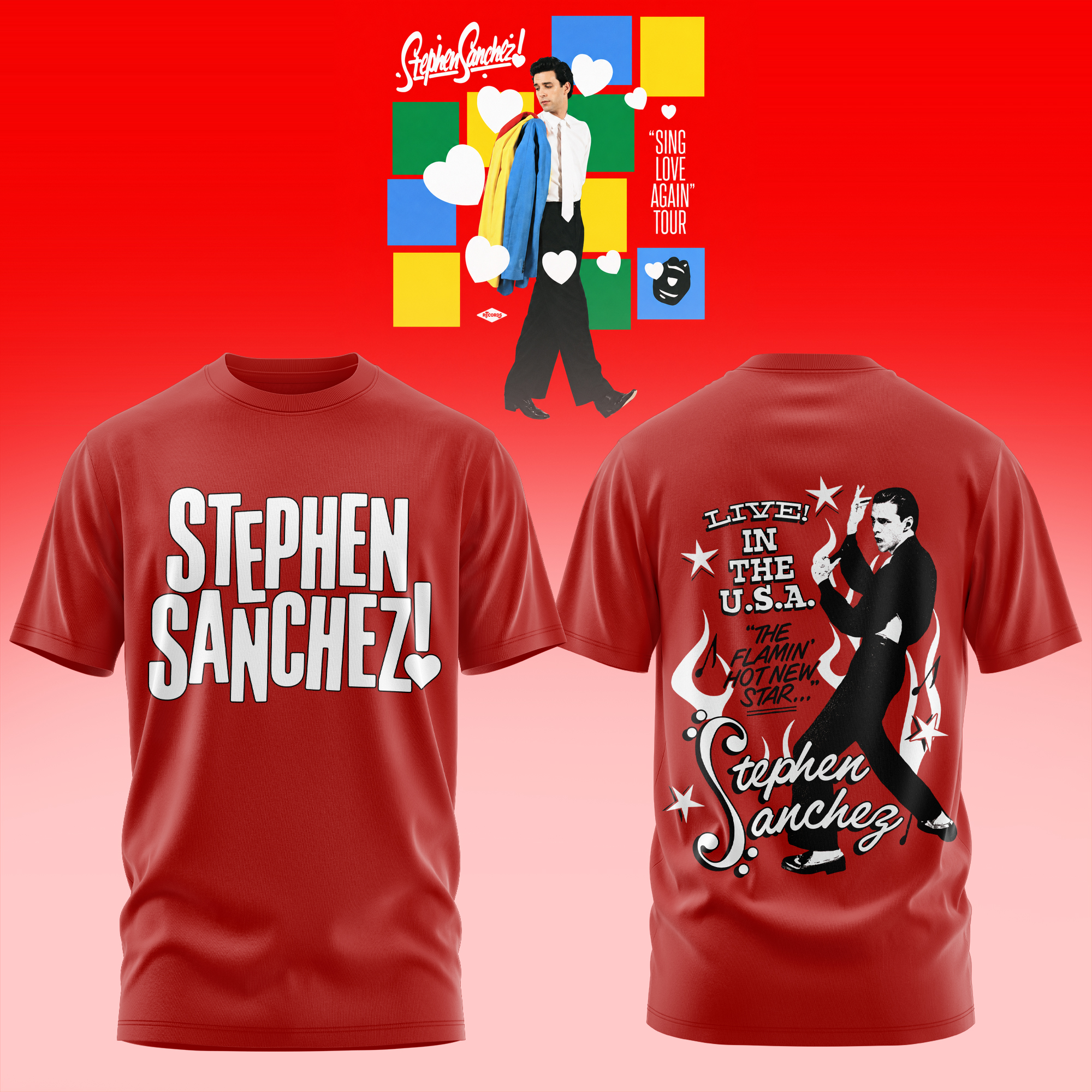 Sing Love Again Tour Premium 3D Graphic T Shirt Kiss Me Edition
