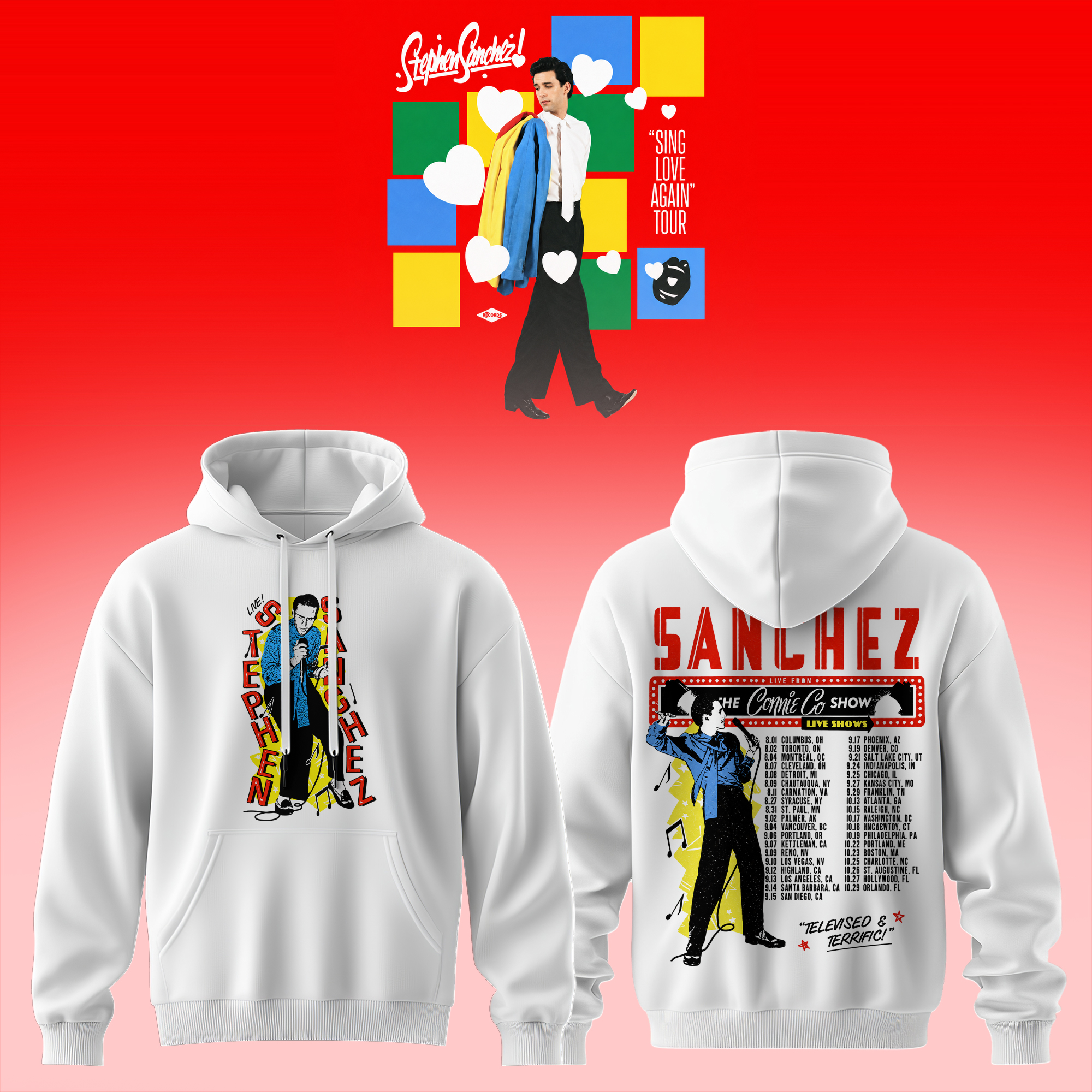 Sing Love Again Tour Premium 3D Hoodie Connie Co Show Retro Edition