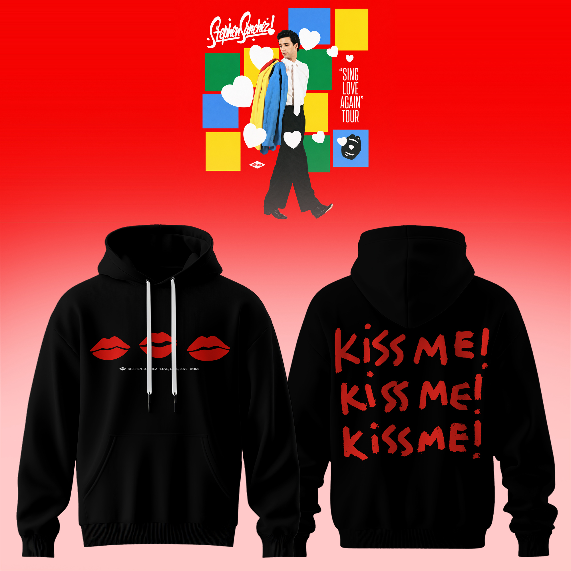 Sing Love Again Tour Premium 3D Hoodie Kiss Me Graphic Edition