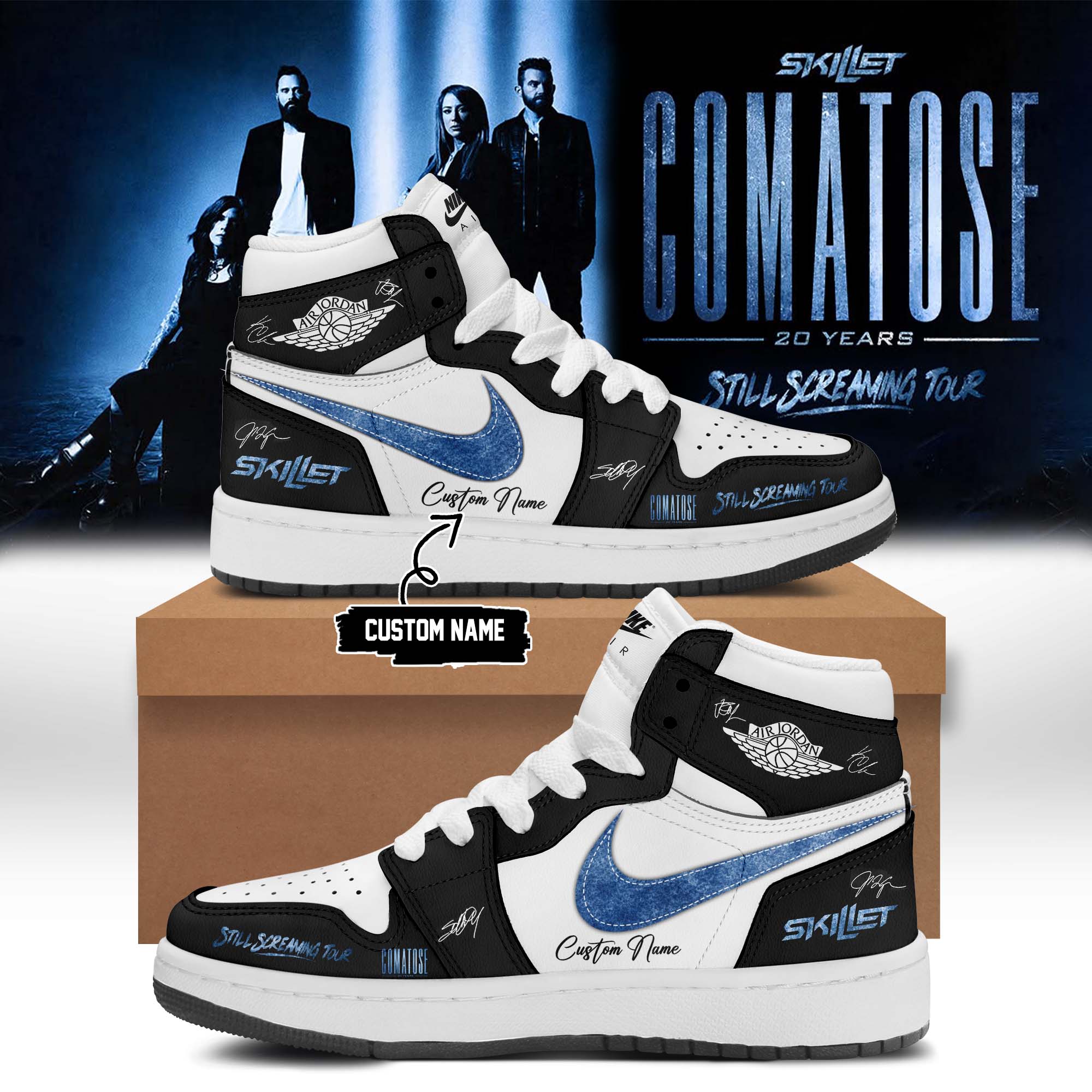 Skillet Comatose 20 Years Tour Limited Sneakers