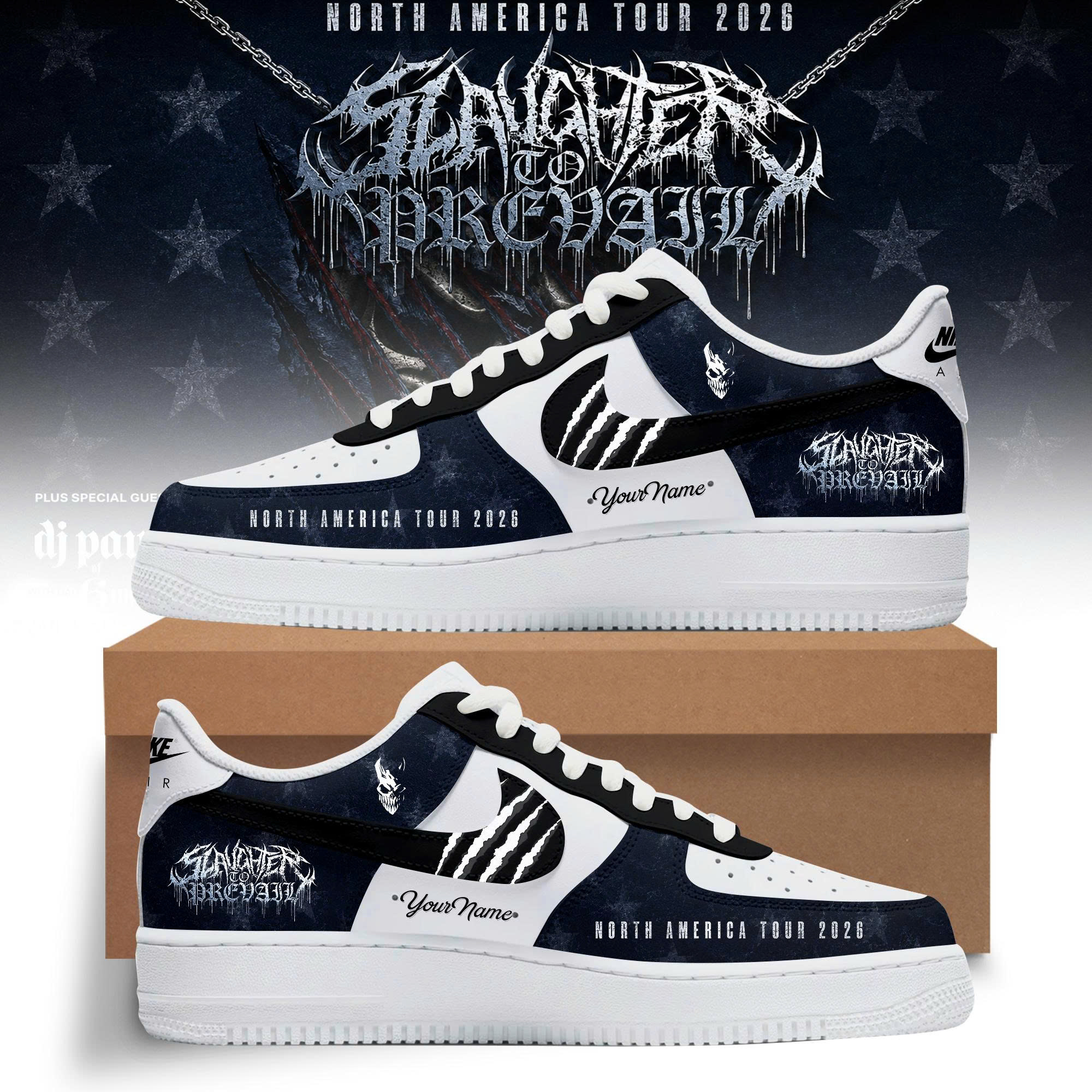Slaughter To Prevail North America Tour 2026 Limited Edition High Top Sneakers