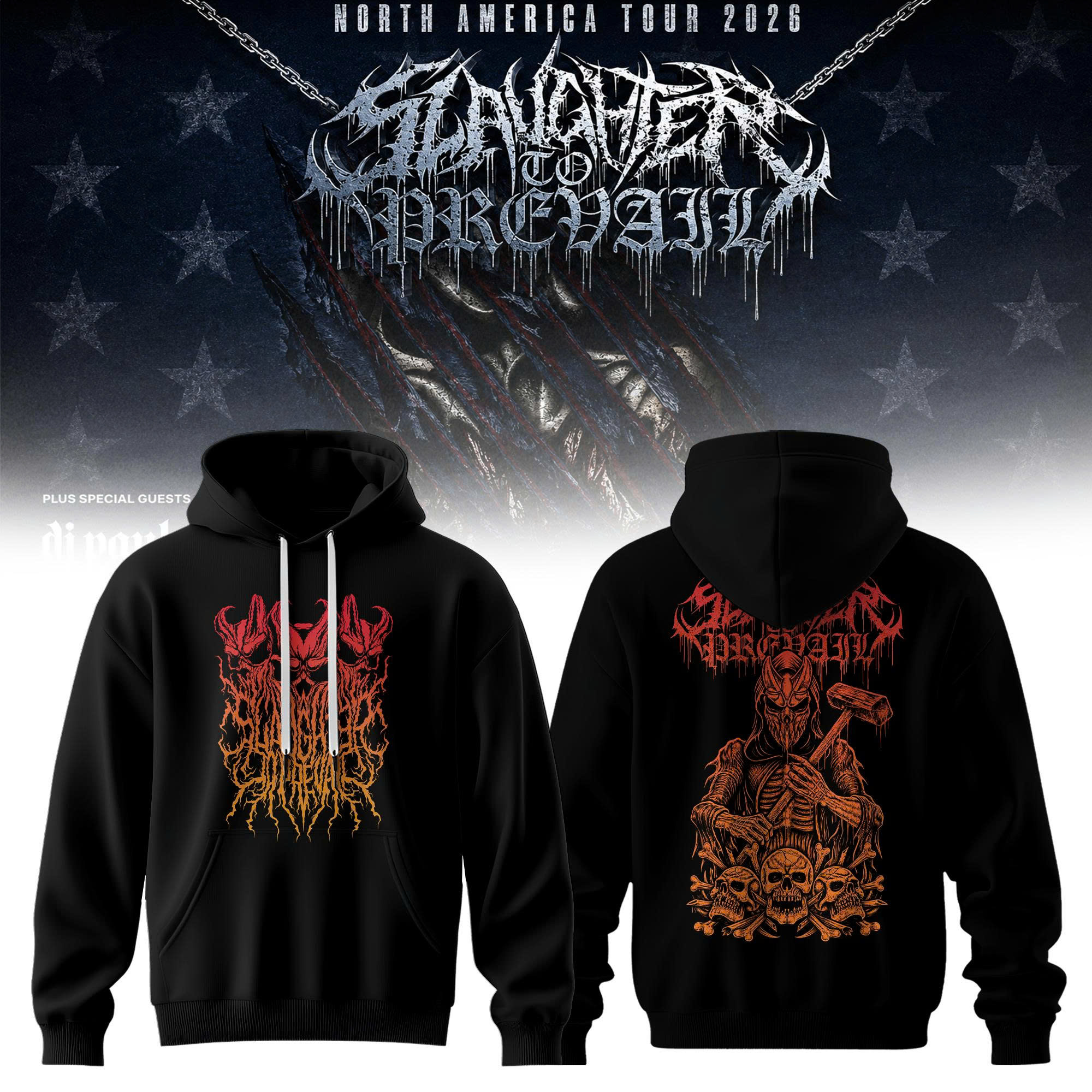 Slaughter To Prevail North America Tour 2026 Limited Edition Pullover Hoodie