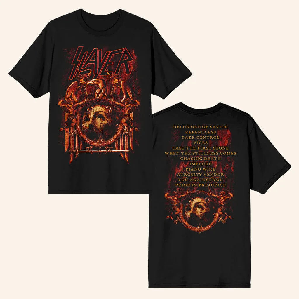 Slayer Merch Repentless Tracklist TShirt Gifts For Father