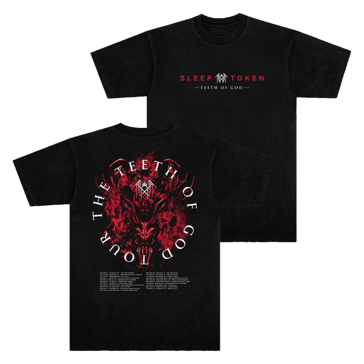 Sleep Token Teeth Of God Tour Graphic Tee, Teeth Of God Album Merch