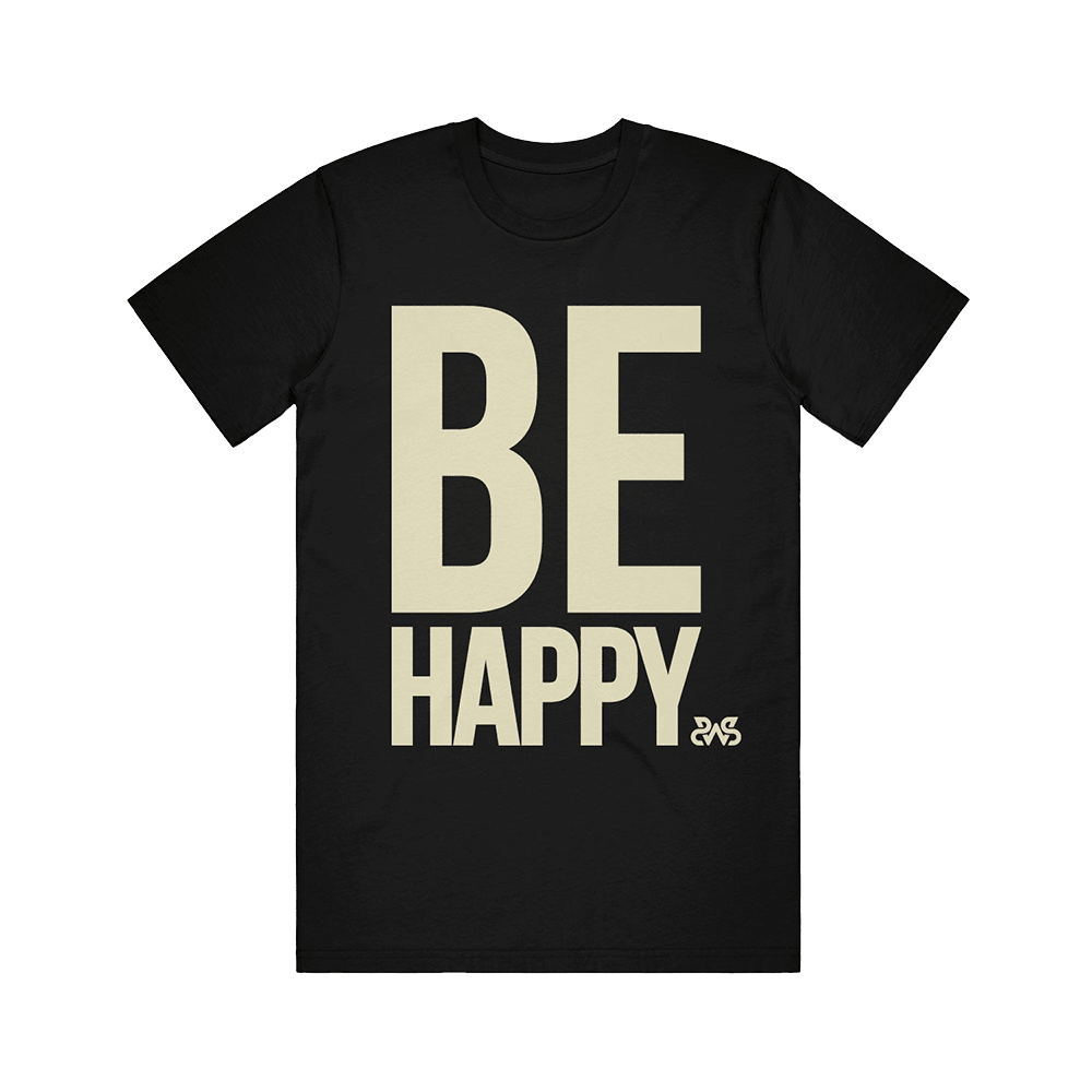 Sleeping With Sirens Merch Be Happy Black TShirt Fathers Day Delivery Gifts
