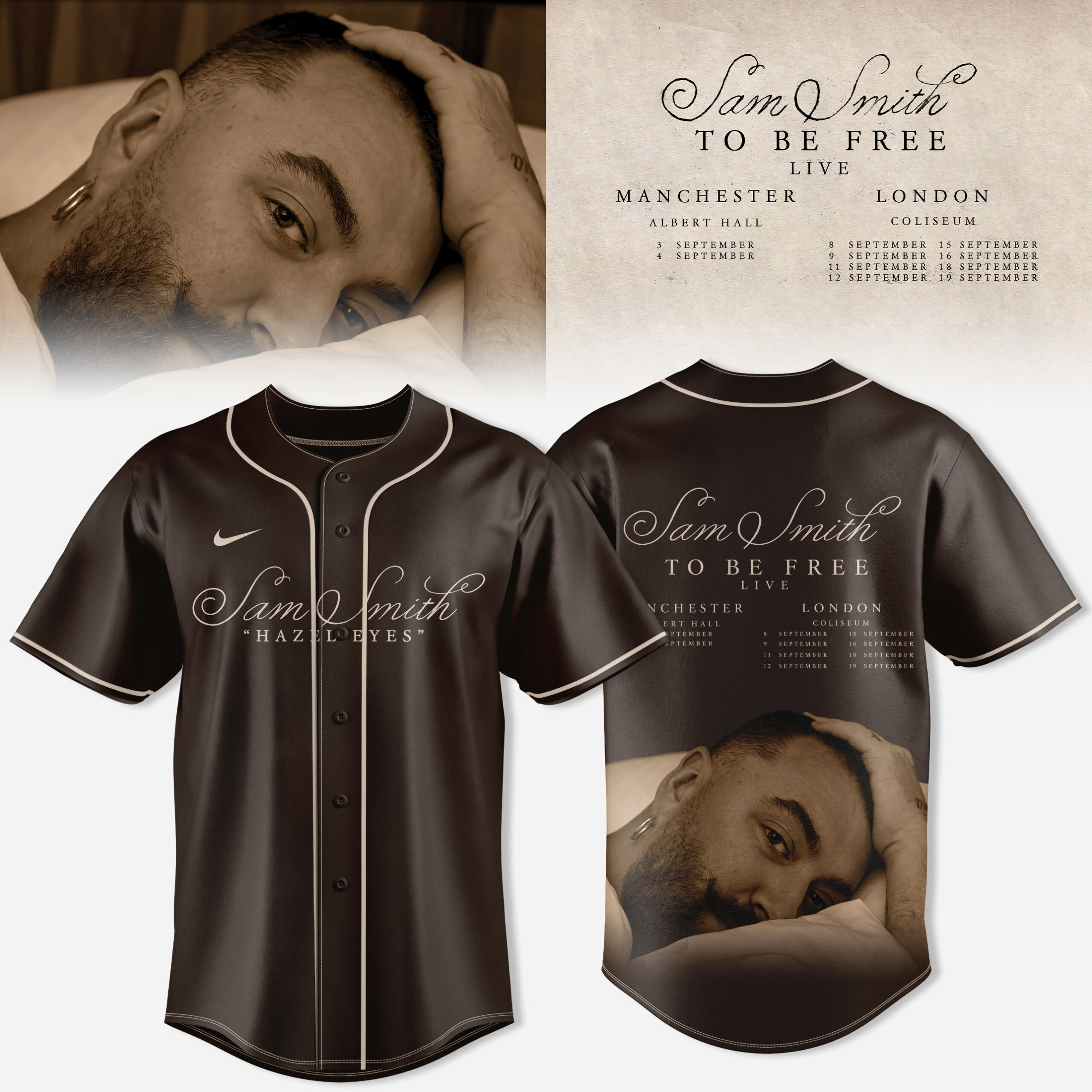 Sm Smth To Be Free Tour Graphic Baseball Jersey Concert Fanwear 1 - Unicasport Sm Smth To Be Free Tour Graphic Baseball Jersey Concert Fanwear