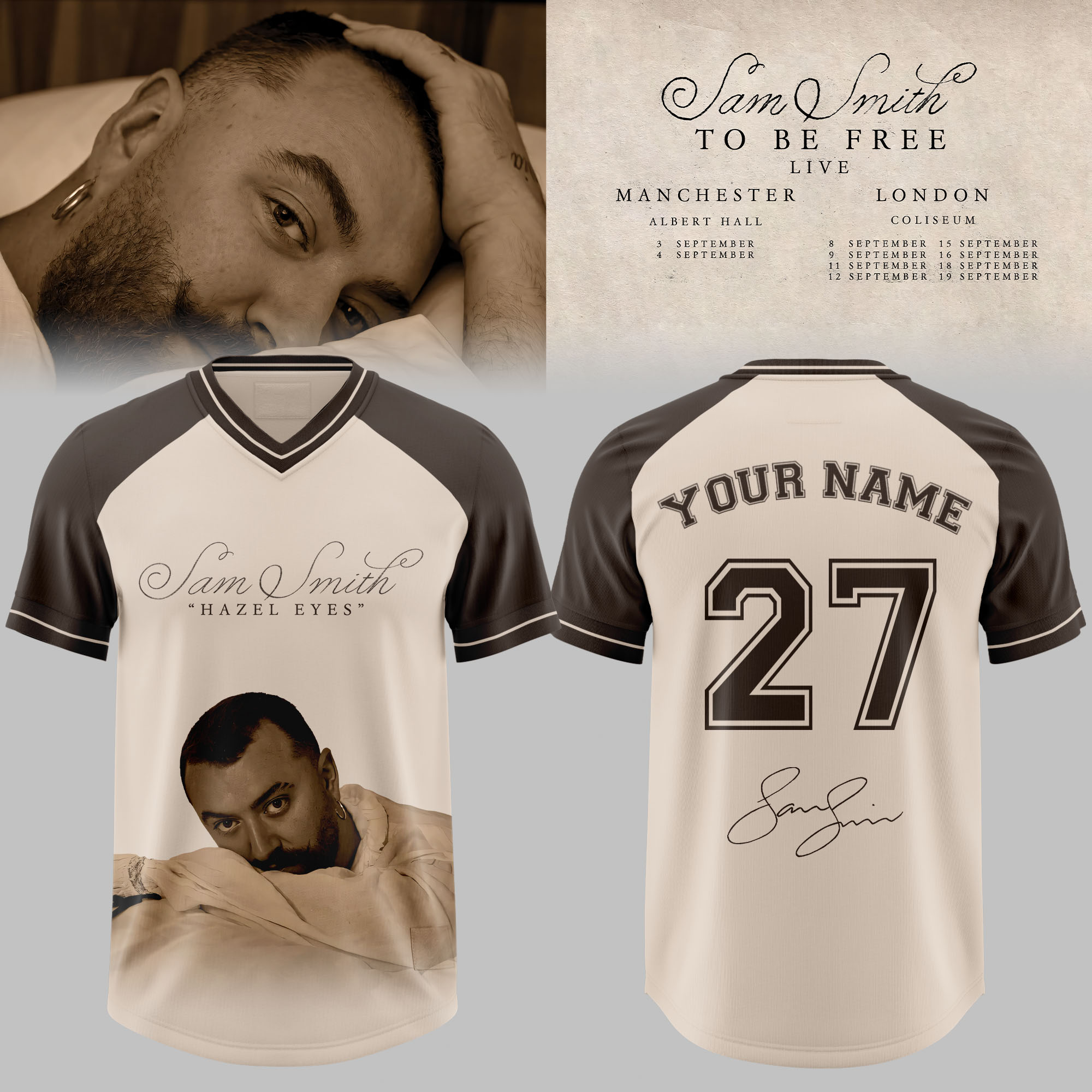 Sm Smth To Be Free Tour Personalized 3D Football Jersey Music Fan Apparel 1 - Unicasport Sm Smth To Be Free Tour Personalized 3D Football Jersey Music Fan Apparel