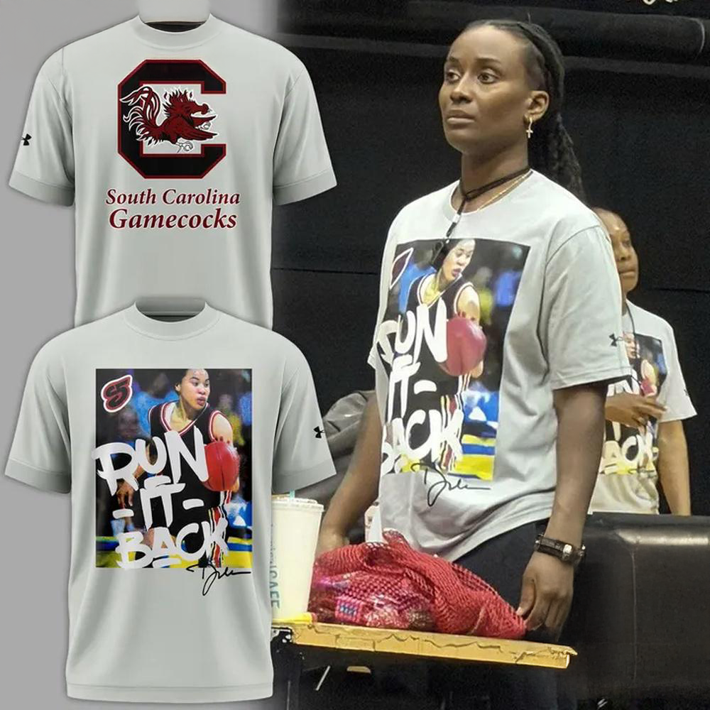 South Carolina Gamecocks Basketball Run It Back Graphic T Shirt