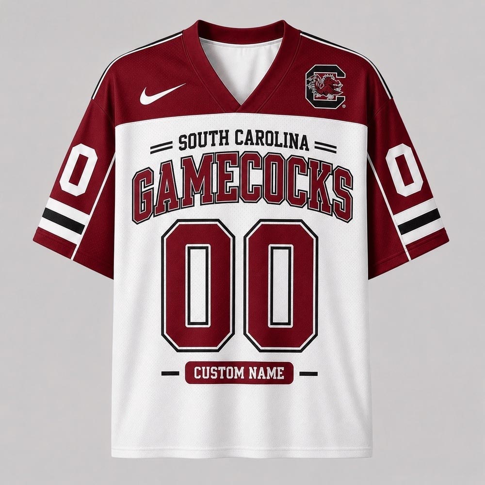 South Carolina Gamecocks NCAA College Team Pride Personalized Football Jersey Custom Name Number College Fan Apparel 1 - Unicasport South Carolina Gamecocks NCAA College Team Pride Personalized Football Jersey Custom Name Number College Fan Apparel