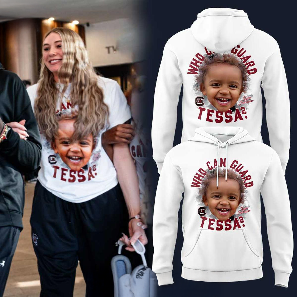South Carolina Women Basketball Chloe Kitts Who Can Guard Tessa Hoodie