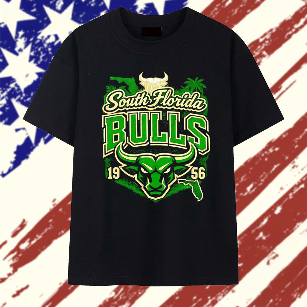 South Florida Bulls 1956 Logo NCAA College Football Vintage T Shirt