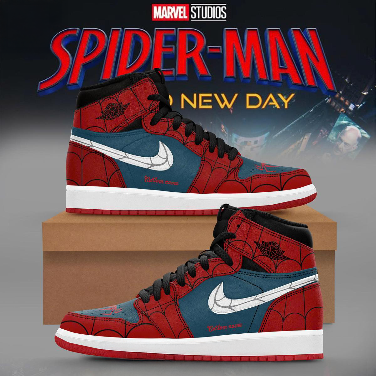 Spider Man Brand New Day 2026 Air Jordan 1 Shoes