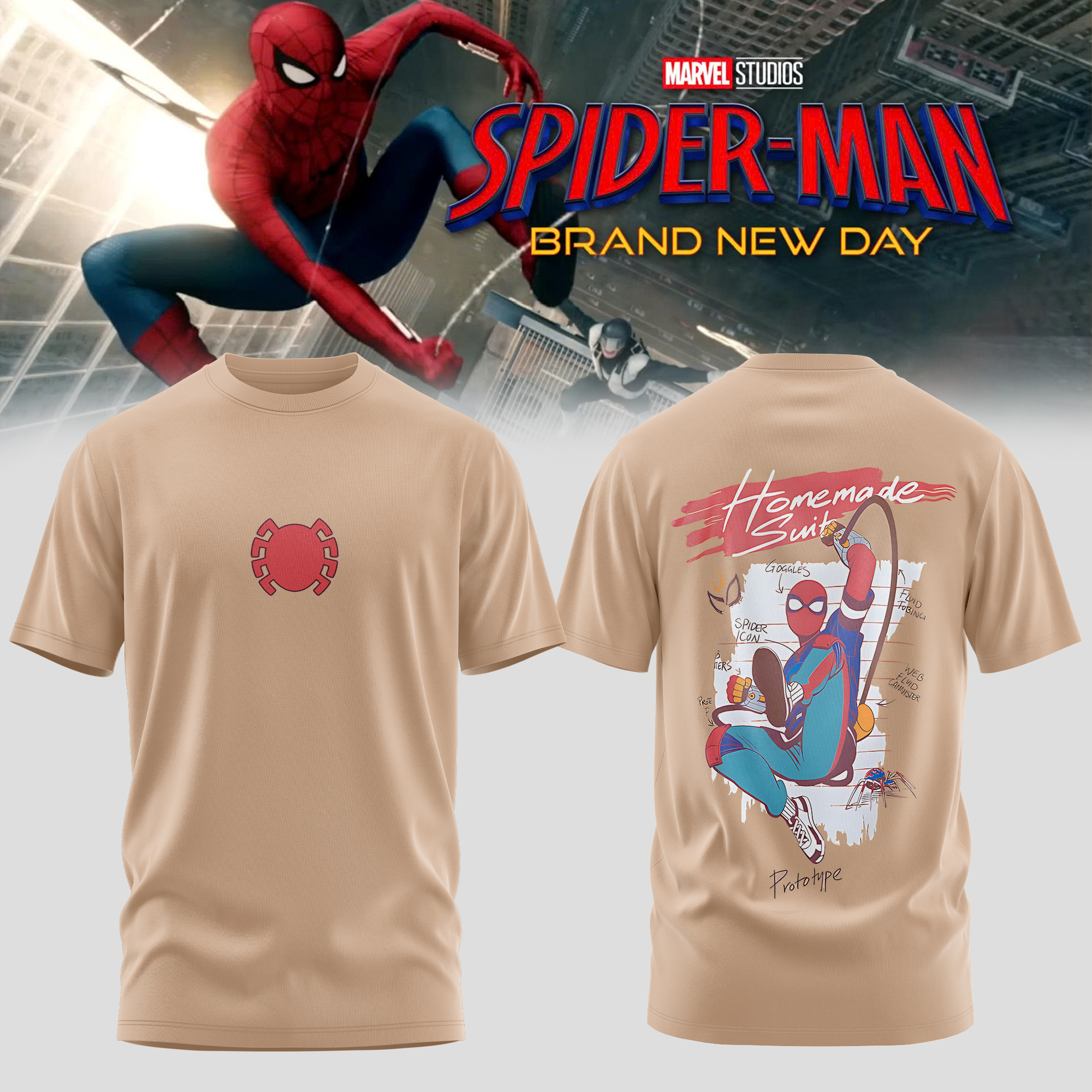 Spider Man Brand New Day Exclusive Live Graphic Tee