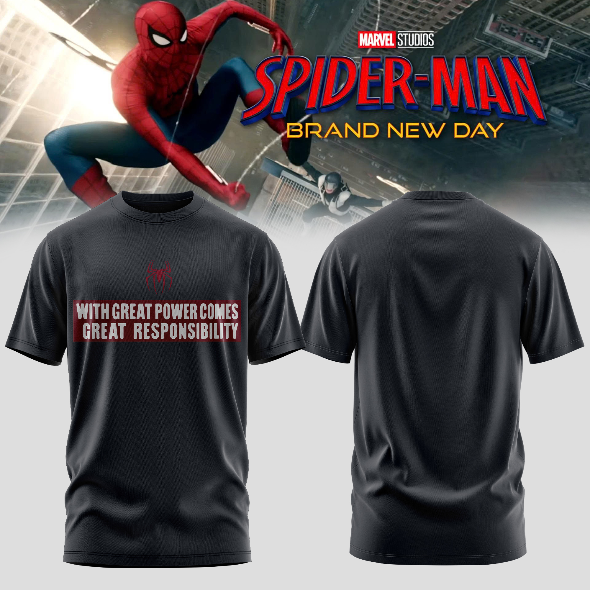 Spider Man Brand New Day Premium Graphic Tee