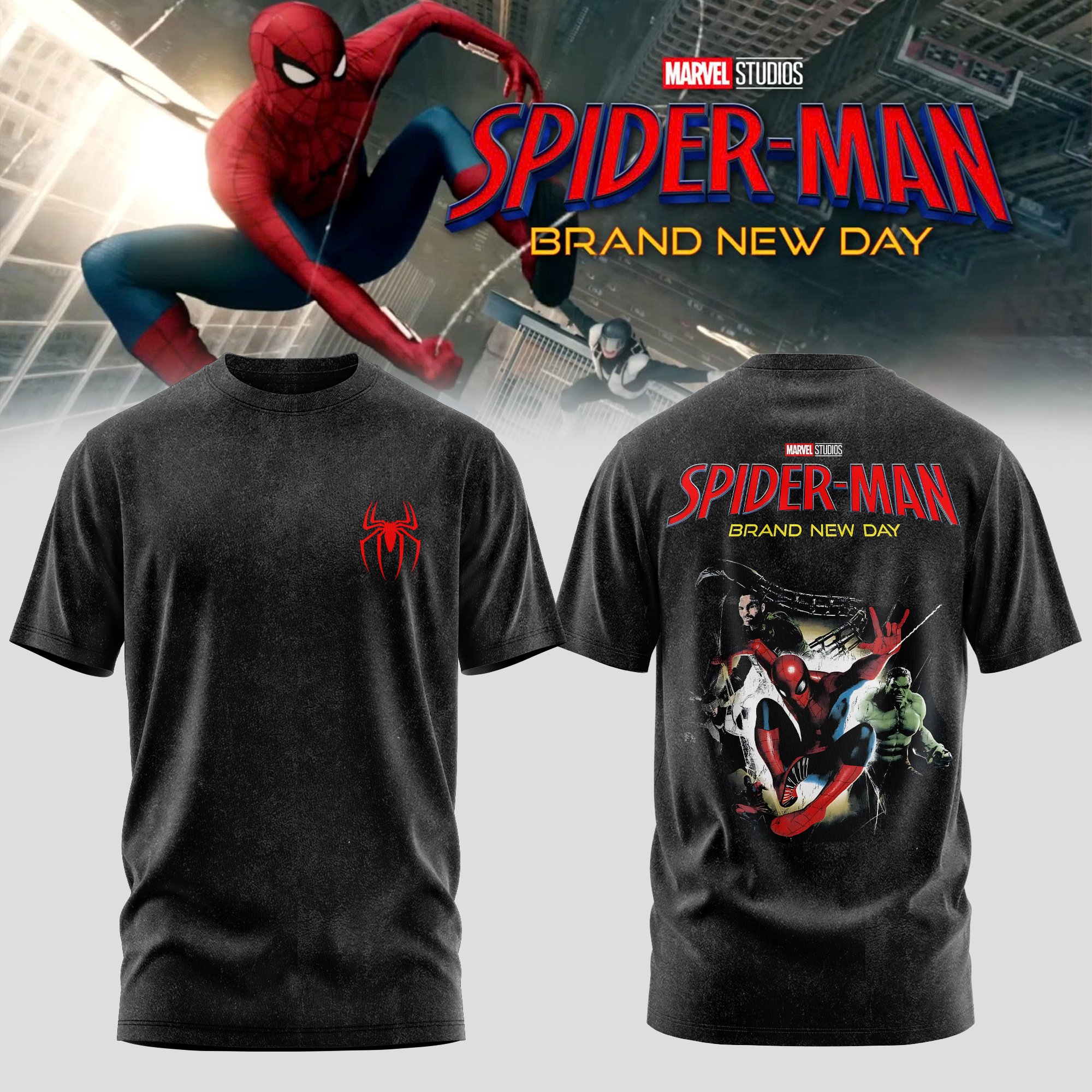 Spider Man Brand New Day Signature Fan Graphic Tee