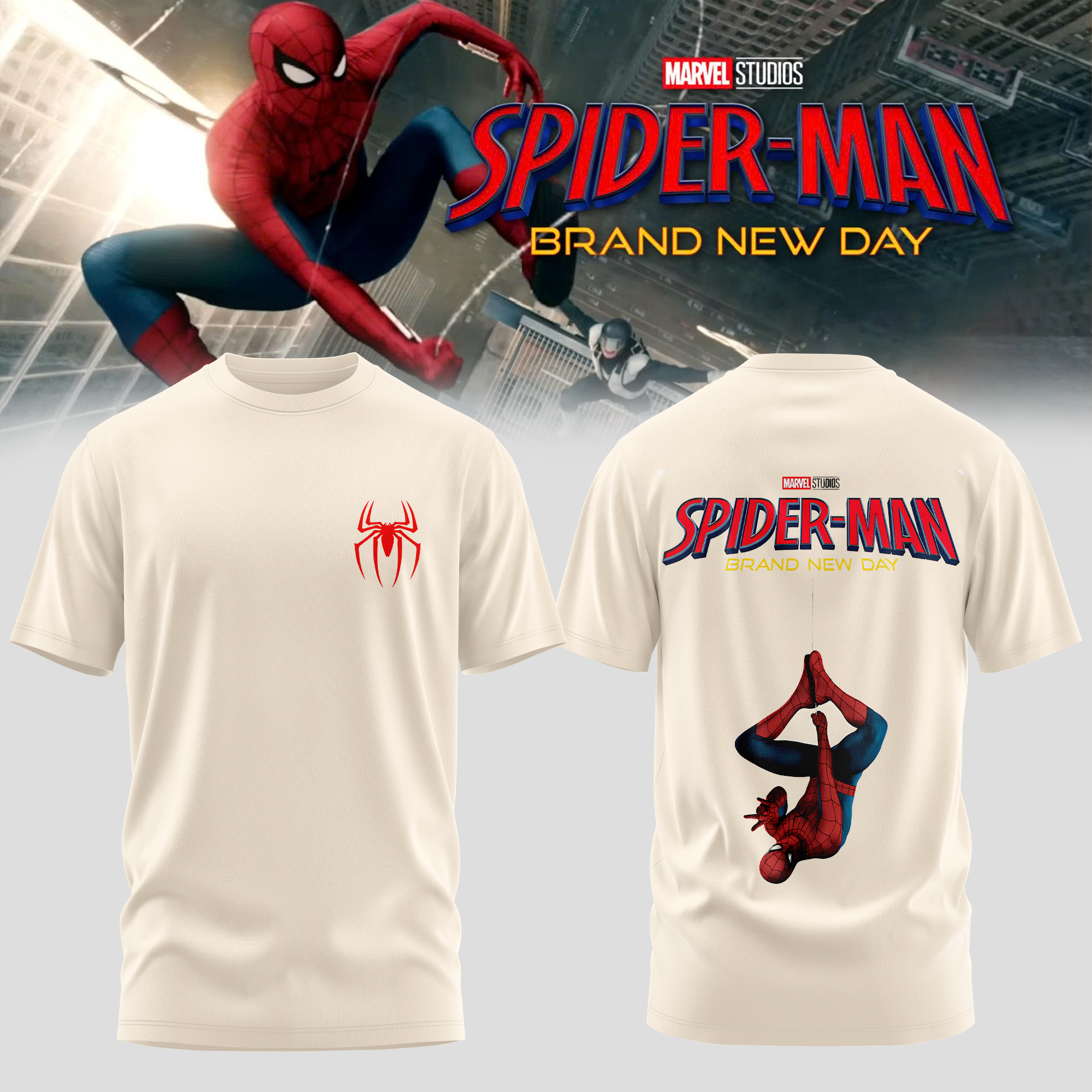 Spider Man Brand New Day Vintage Tour Graphic T Shirt