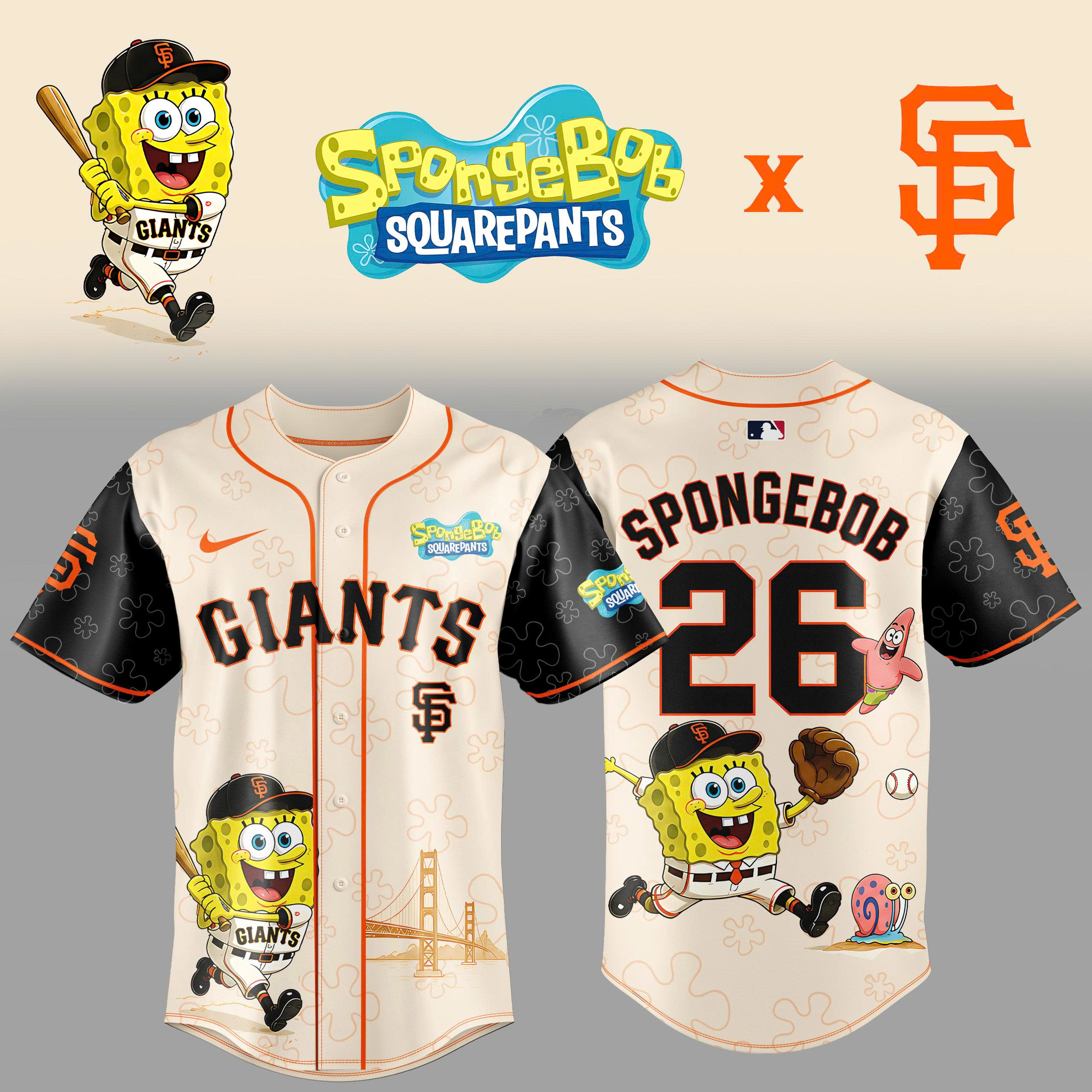 SpongeBob SquarePants x San Francisco 2026 Collector Edition Sports Jersey