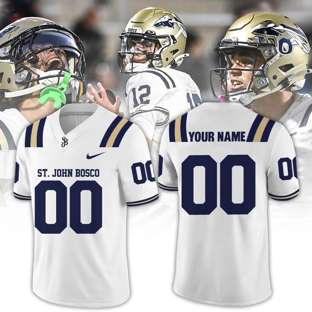 St John Bosco High School Custom Football Jersey Personalized Team Fan Game Day Sports Apparel 1 - Unicasport St John Bosco High School Custom Football Jersey Personalized Team Fan Game Day Sports Apparel