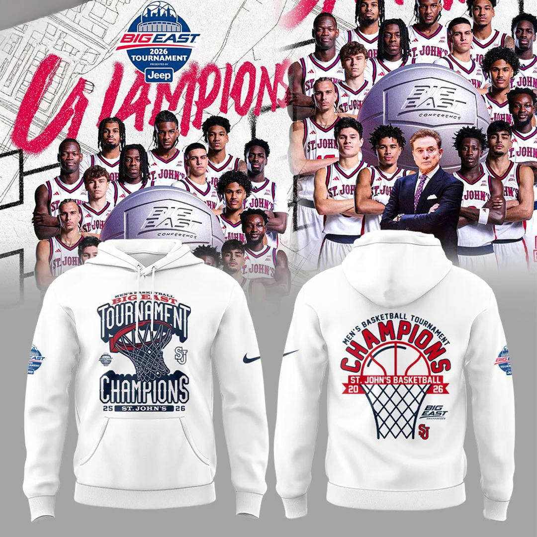 St Johns Basketball 2026 BIG EAST Conference Mens Basketball Tournament Championships Hoodie