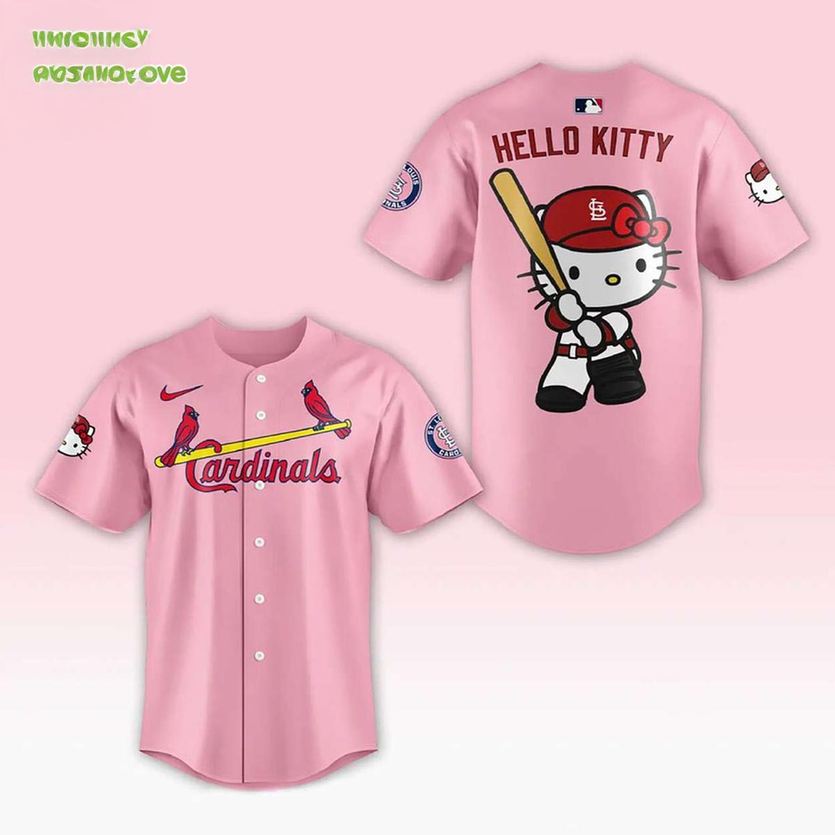 St Louis Cardinals x Hello Kitty Night 2026 Baseball Jersey Cute Crossover Collection 1 - Unicasport St Louis Cardinals x Hello Kitty Night 2026 Baseball Jersey Cute Crossover Collection
