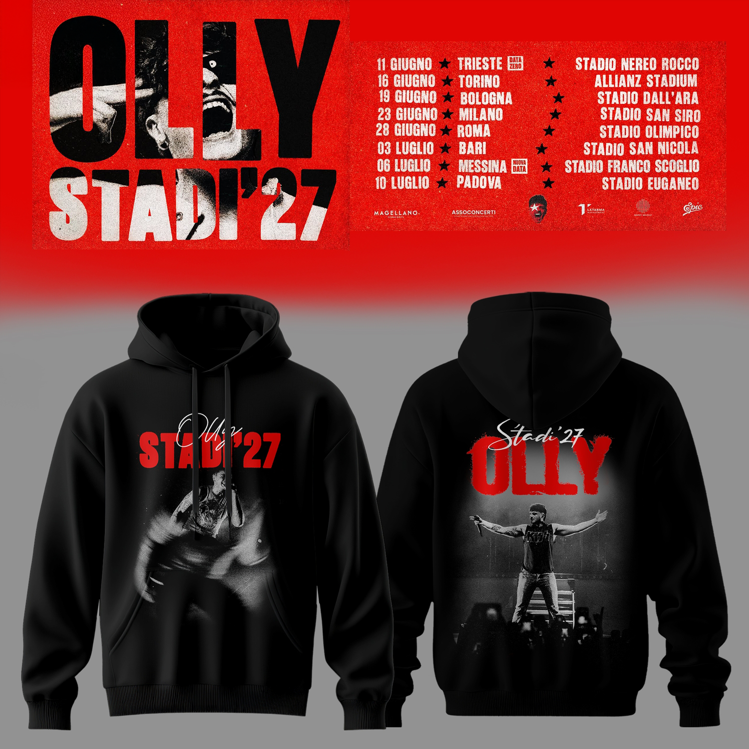 Stadi 2027 Tour Premium 3D Hoodie Performance Edition