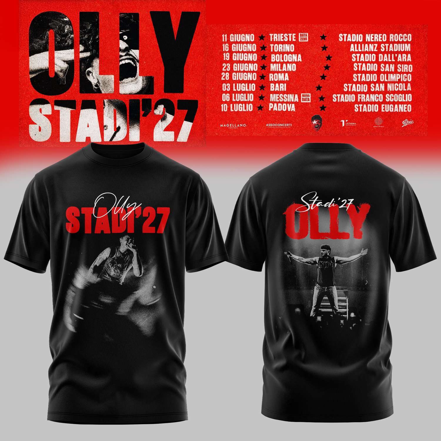 Stadi 2027 Tour Premium 3D T Shirt Collector Edition