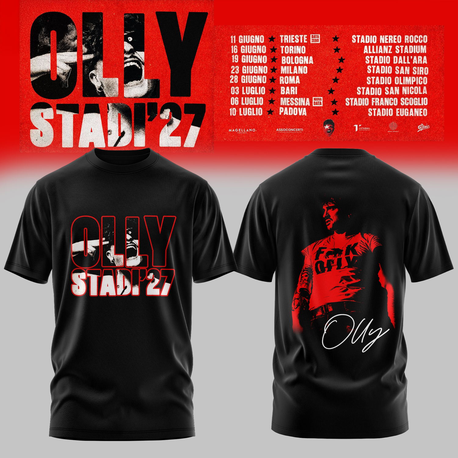 Stadi 2027 Tour Premium 3D T Shirt Performance Edition