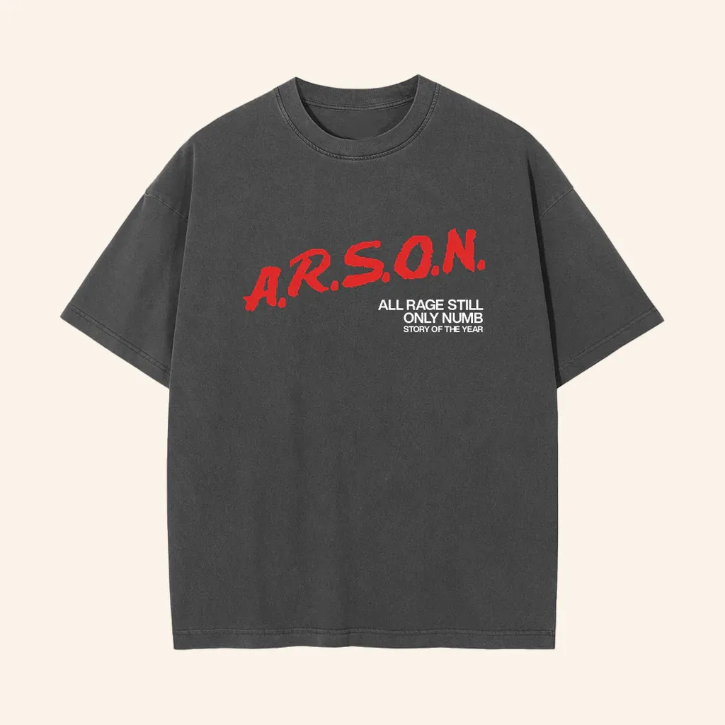 Story Of The Year Merch ARSON Vintage TShirt Birthday Gifts For Rock Lovers