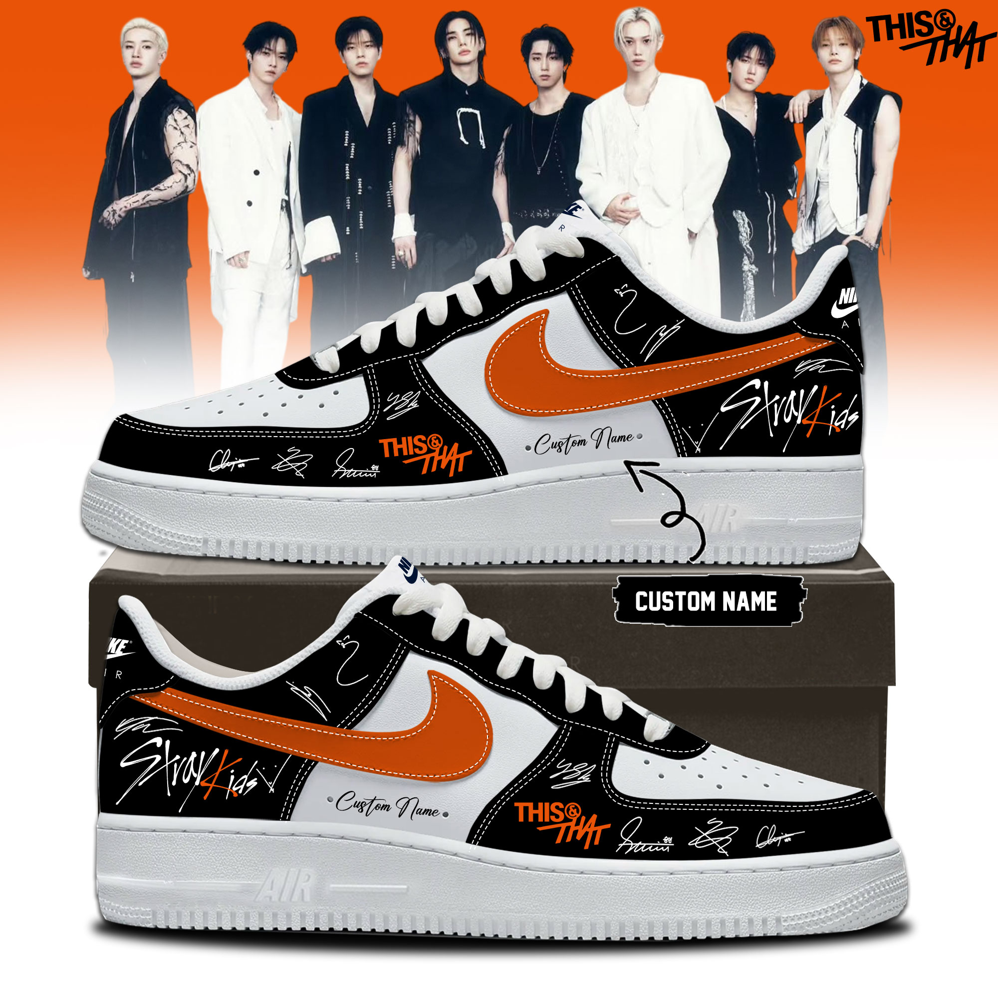 Stray Kids THIS & THAT New Merch High Top Sneakers K Pop Fan Gift