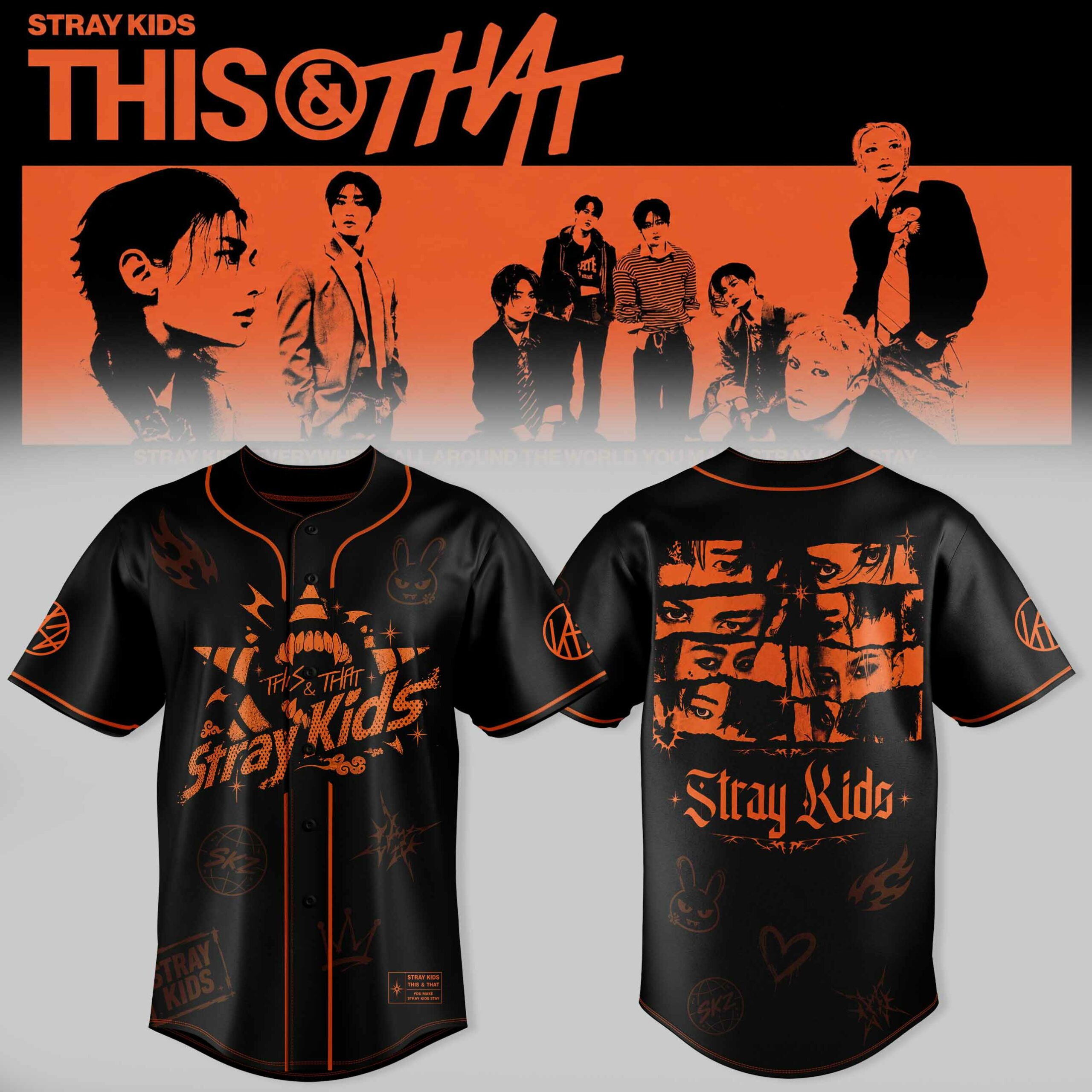 Stray Kids This That Signature Jersey KPop Boy Group Fan Music Tour Apparel 1 - Unicasport Stray Kids This That Signature Jersey KPop Boy Group Fan Music Tour Apparel