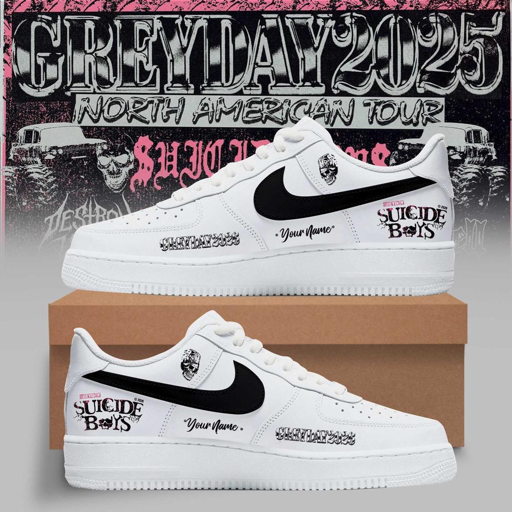 Suicideboys Grey Day Tour 2026 Custom Air Force One Sneakers