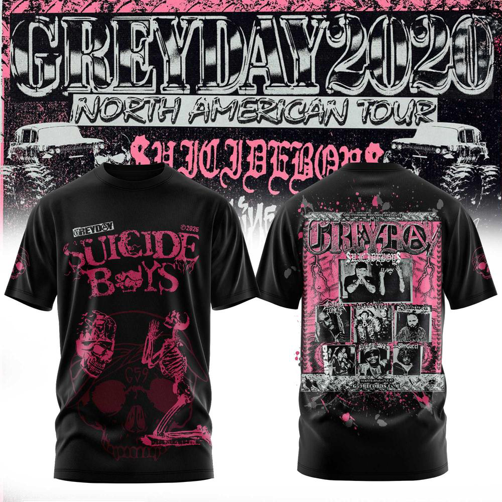 Suicideboys Grey Day Tour 2026 North American Graphic T Shirt