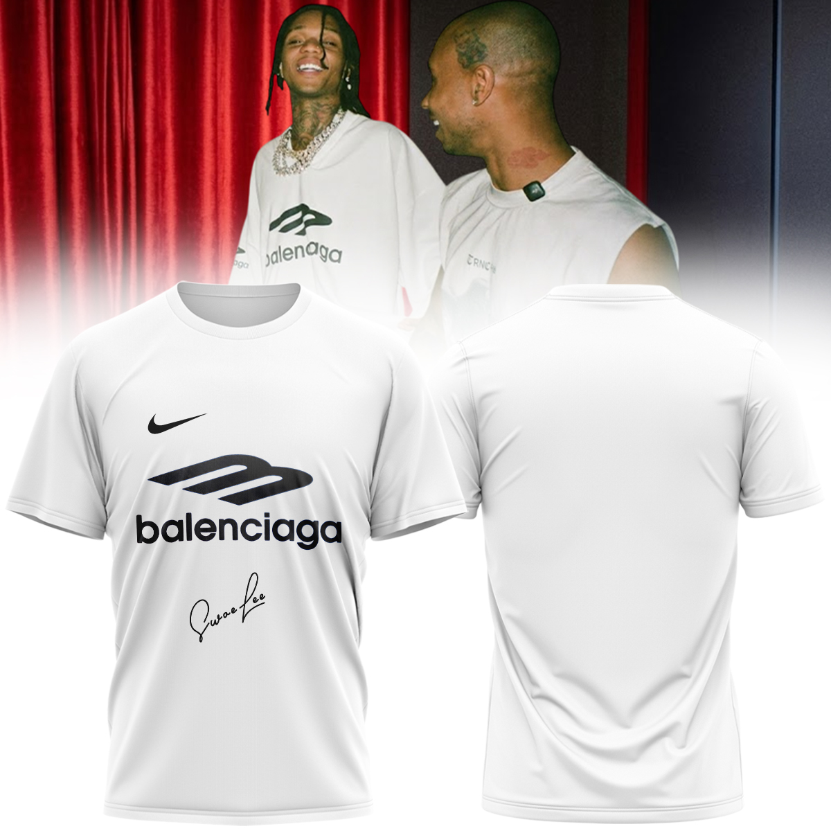 Swae Lee Same Difference Tour Europe Limited Edition Signature Graphic T Shirt Fan Favorite Version