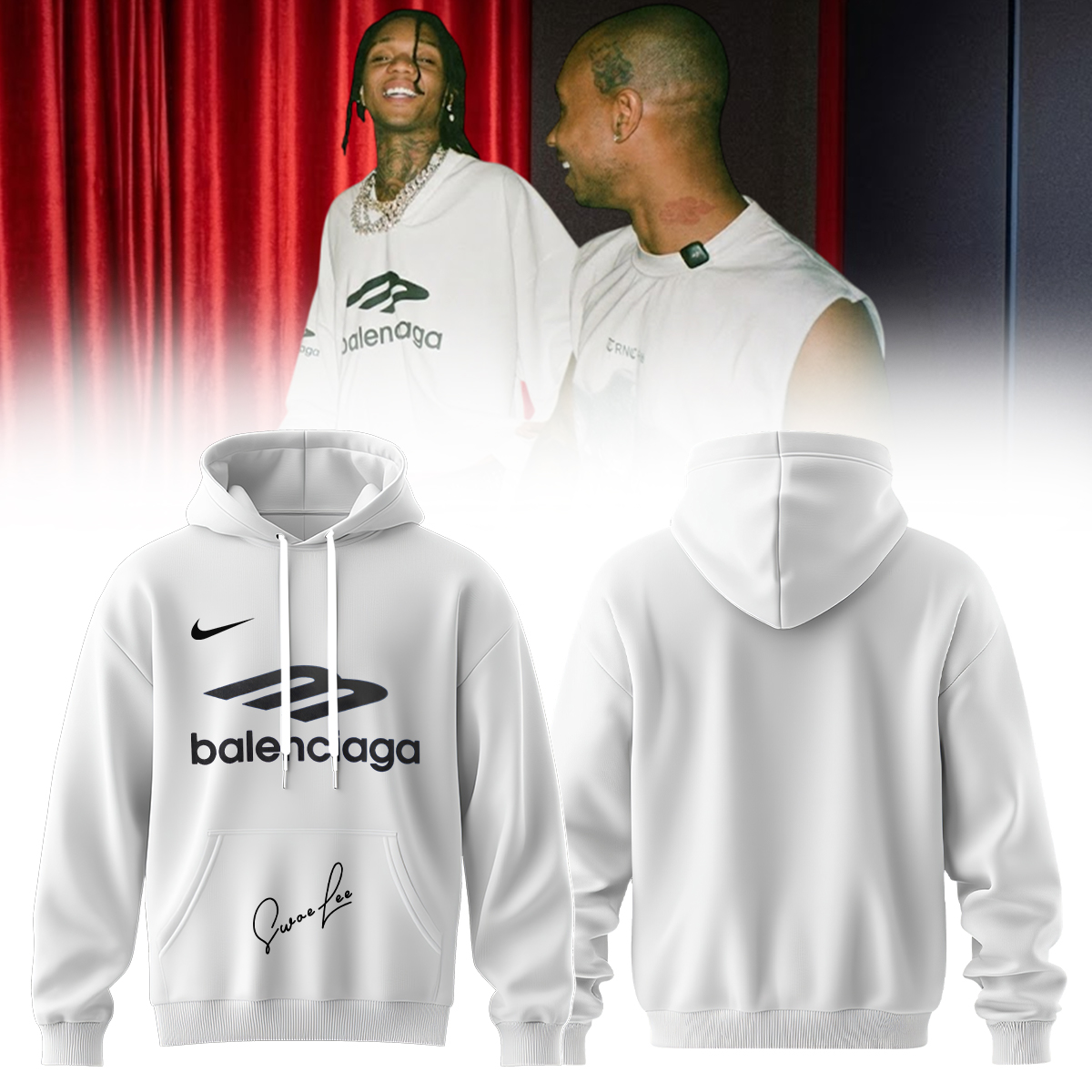 Swae Lee Same Difference Tour Europe Limited Edition Signature Hoodie Exclusive Version