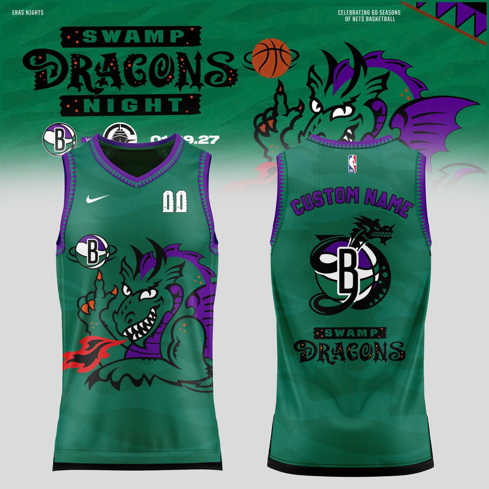 Swamp Dragons Brooklyn Night 2026 Edition Jersey Exclusive Fan Apparel 1 - Unicasport Swamp Dragons Brooklyn Night 2026 Edition Jersey Exclusive Fan Apparel