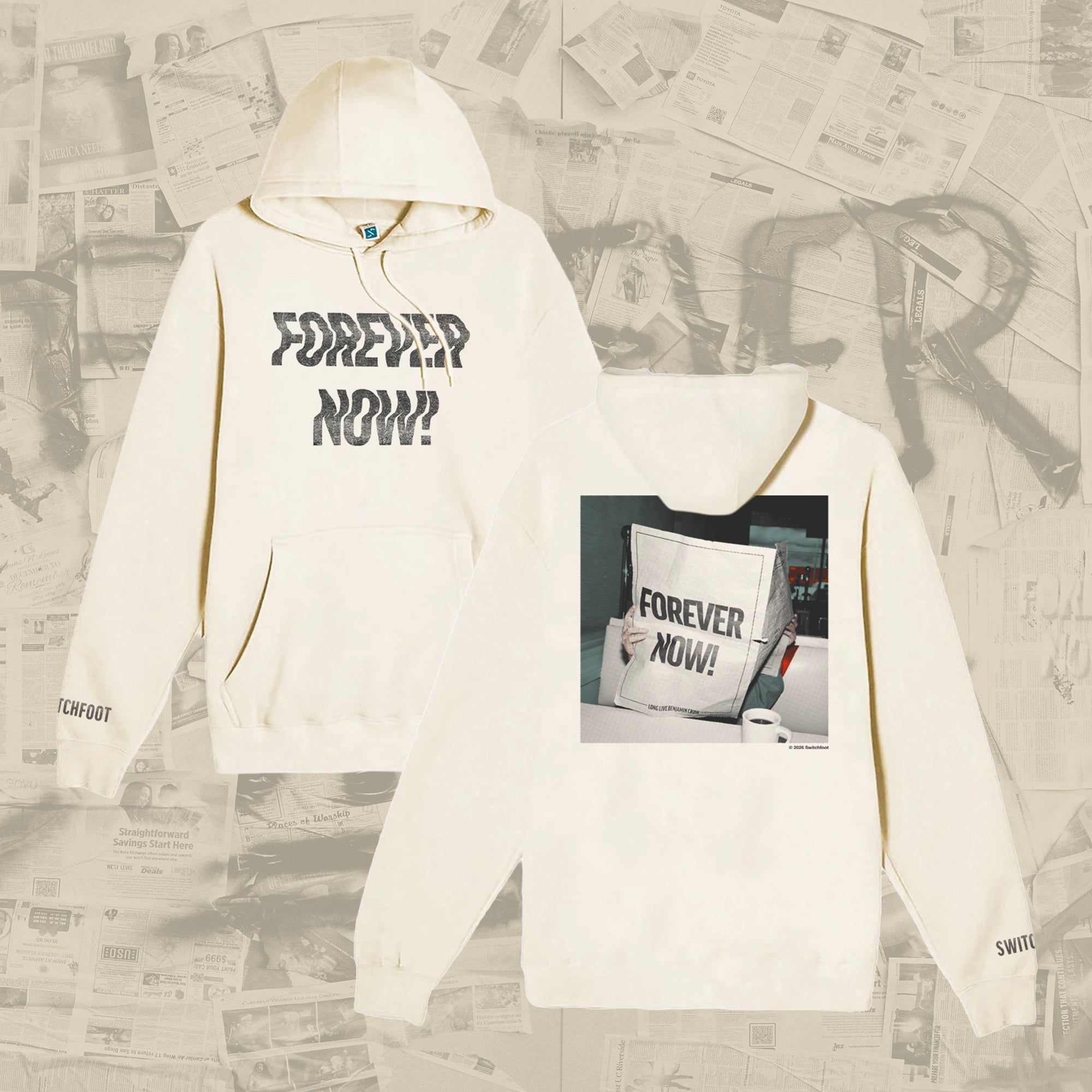Switchfoot Forever Now Album Hooded Sweatshirt Alternative Rock Band Merchandise Gift for Music Lovers Preorder Hoodie