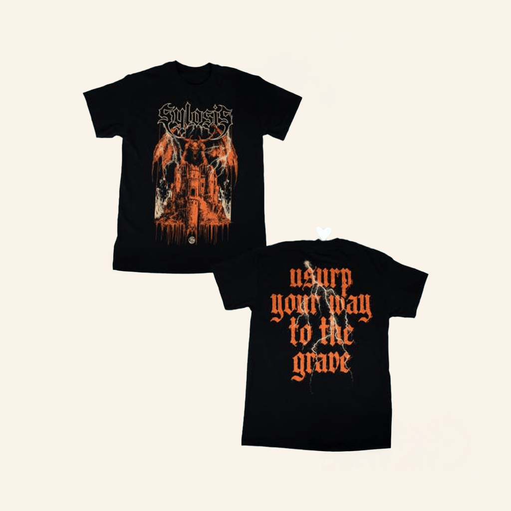 Sylosis Merch Usurper Black TShirt Gifts For Father