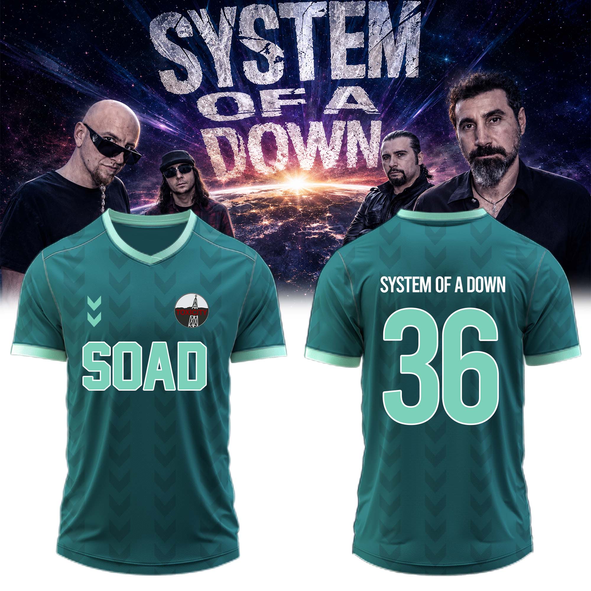 System Of A Down Europe UK Stadium Tour 2026 Limited Edition Baseball Jersey