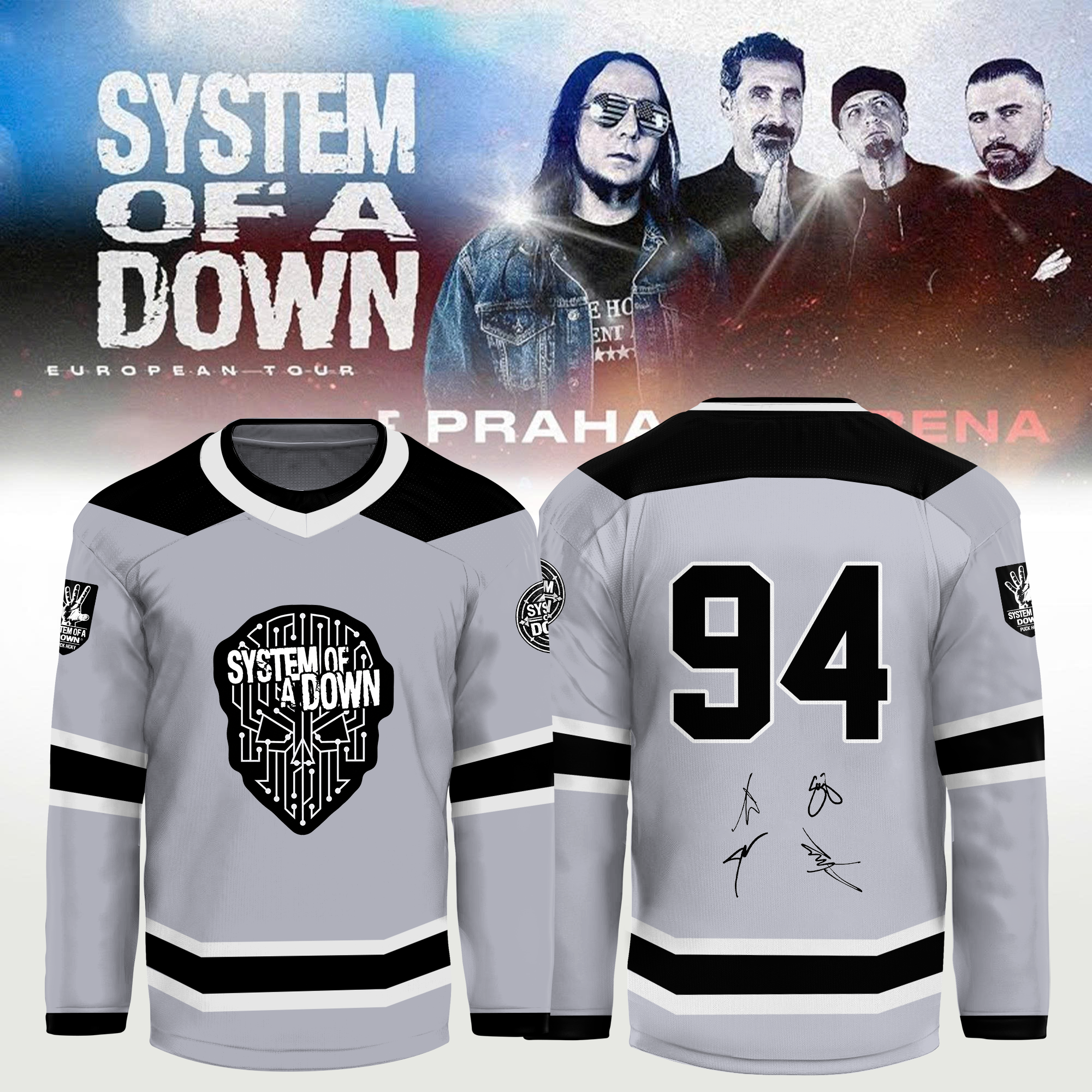 System Of A Down Signed Collector Baseball Jersey Gifts For Fans
