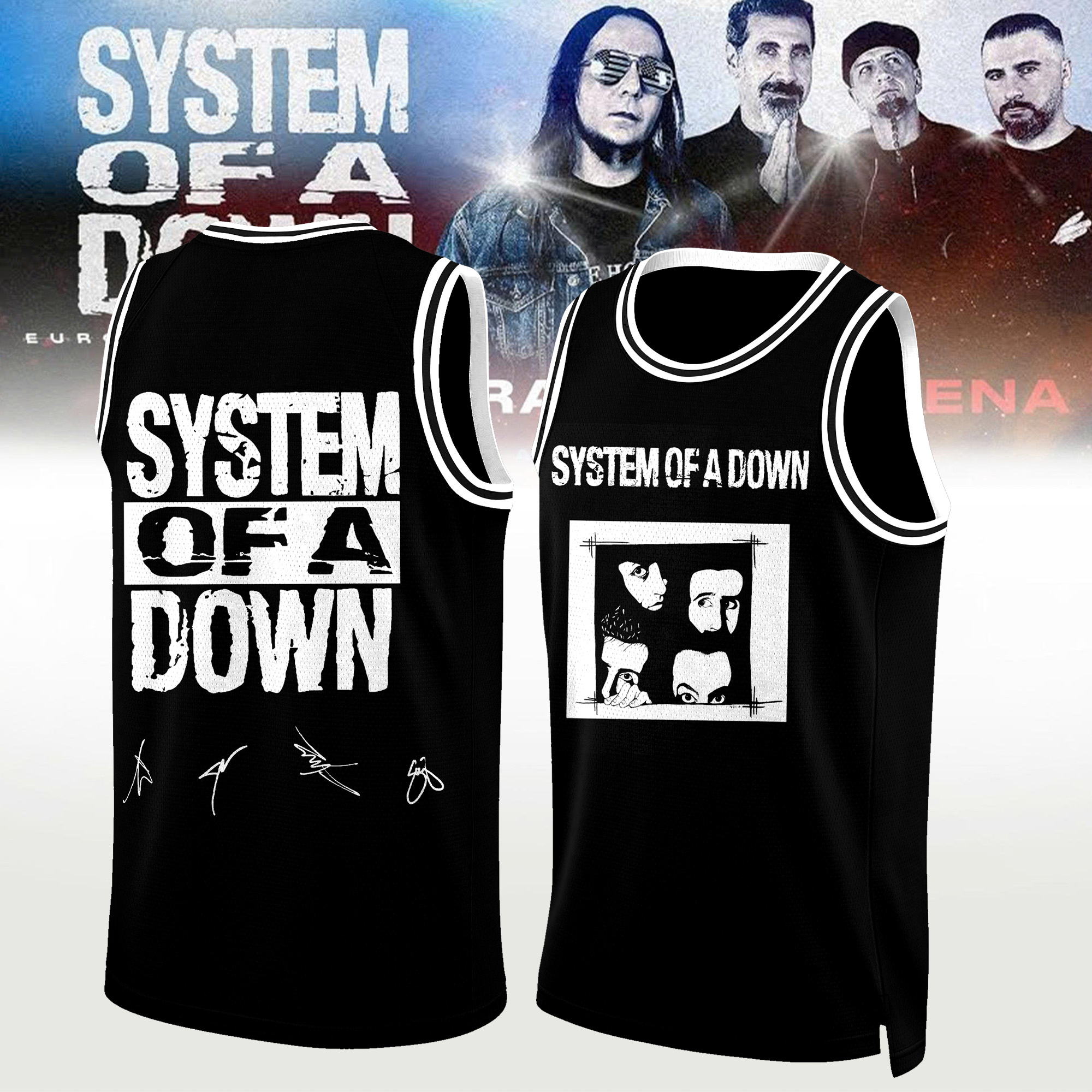 System Of A Down Signed Limited Edition Baseball Jersey Gifts For Fans