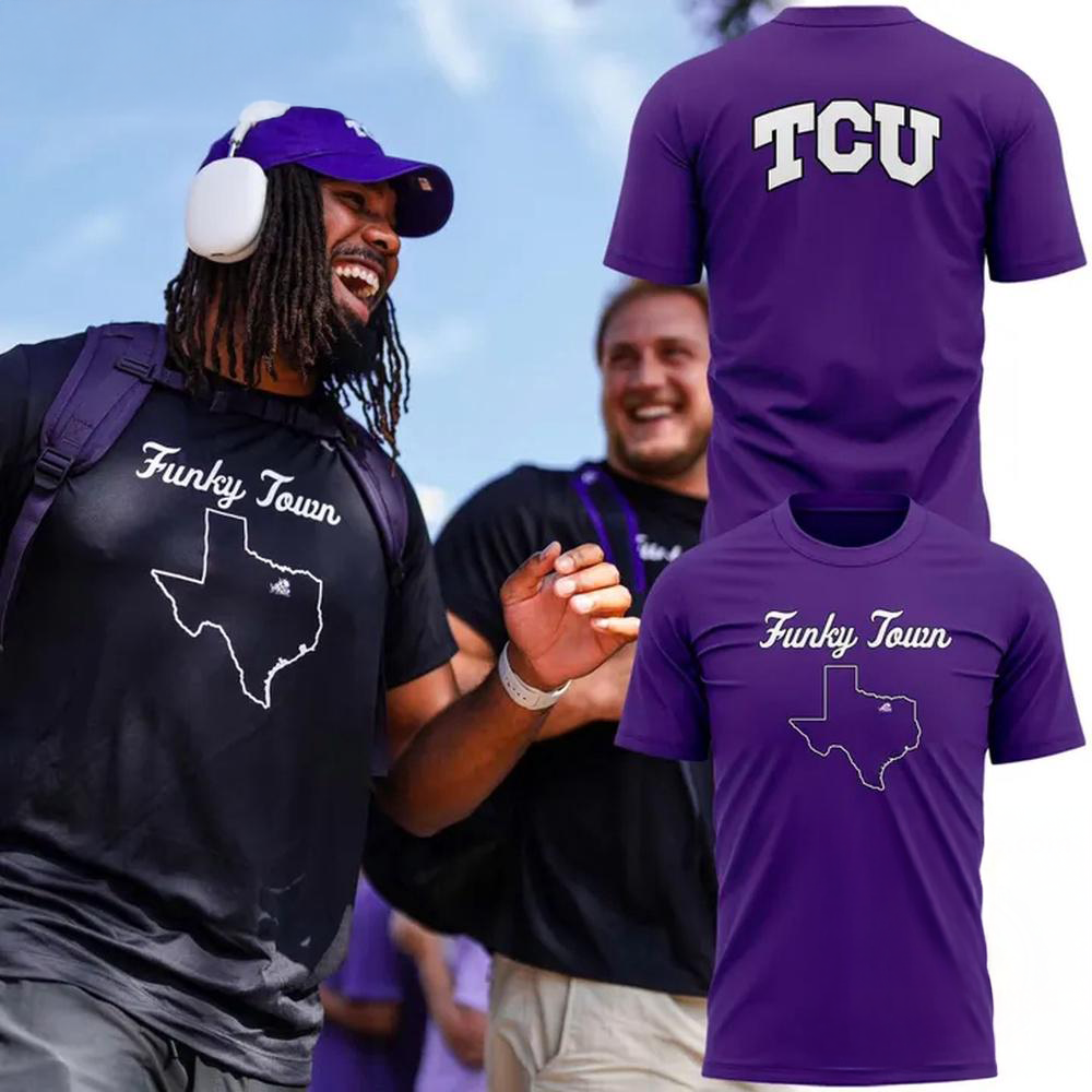 TCU Horned Frogs Football Funky Town 2025 Limited Edition T Shirt
